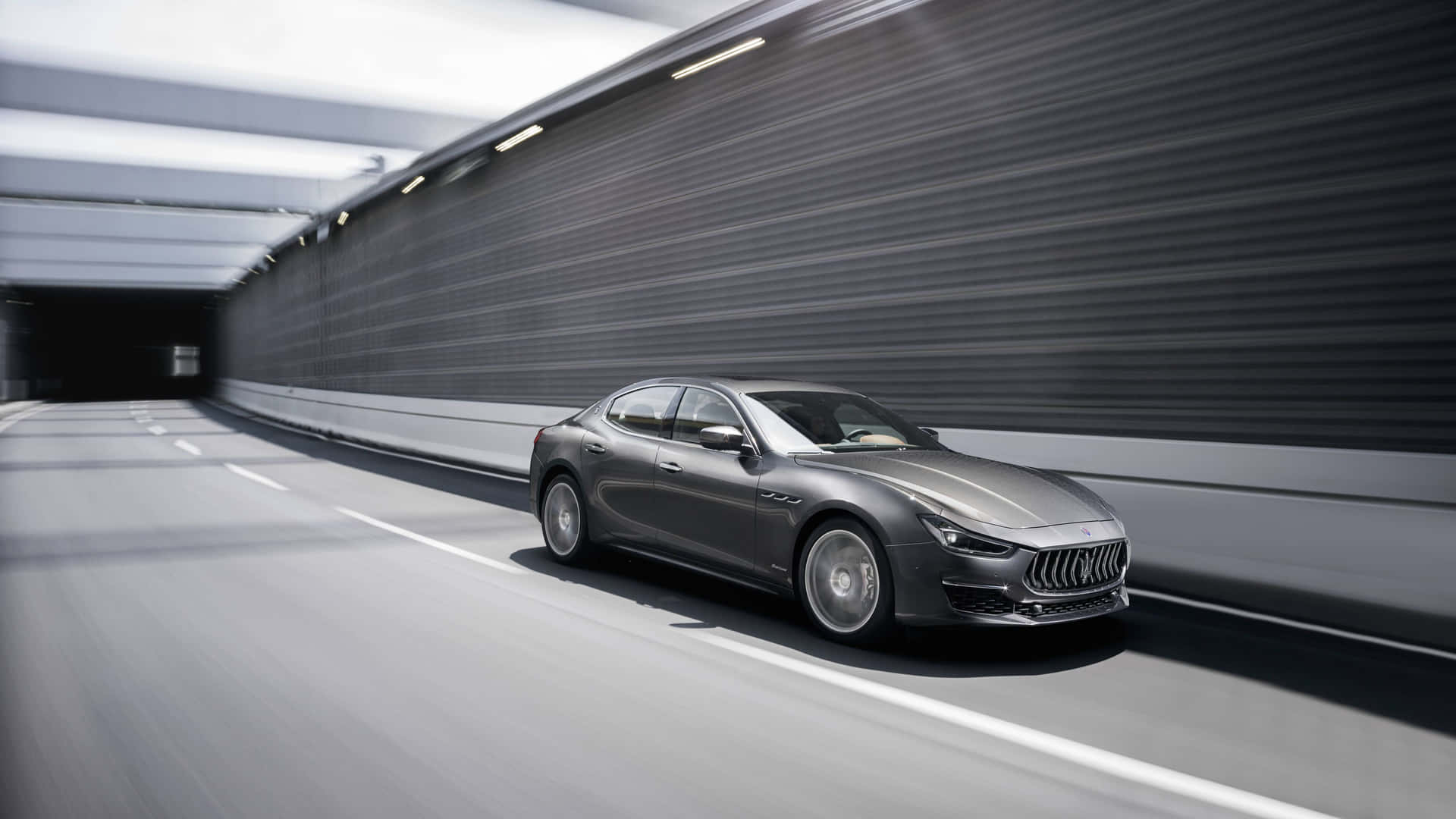 Maserati Ghibli on the open road Wallpaper