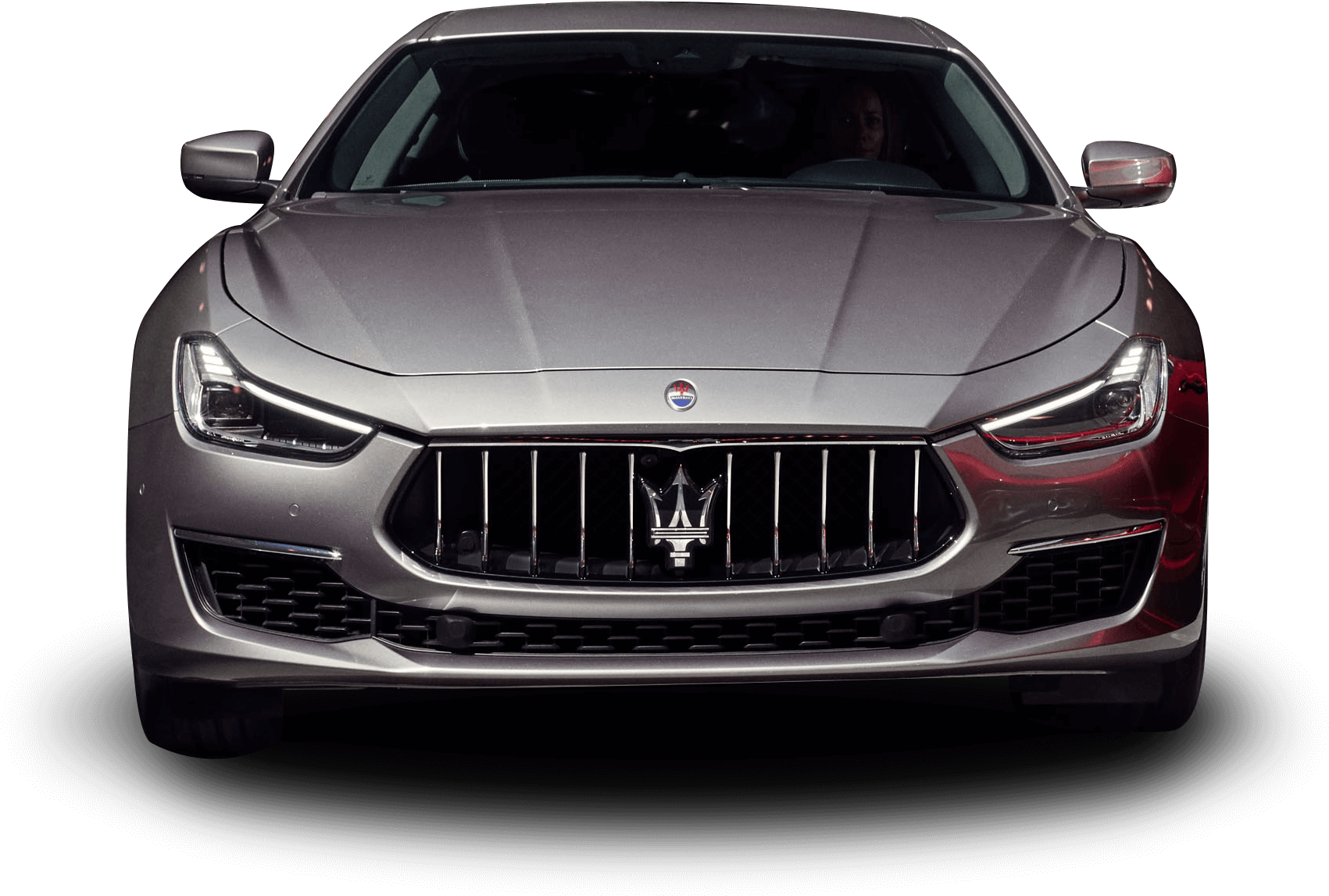 Maserati Luxury Sedan Front View PNG