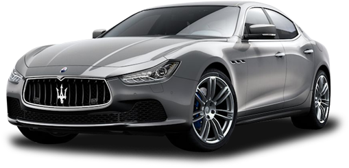 Maserati Luxury Sedan Profile View PNG