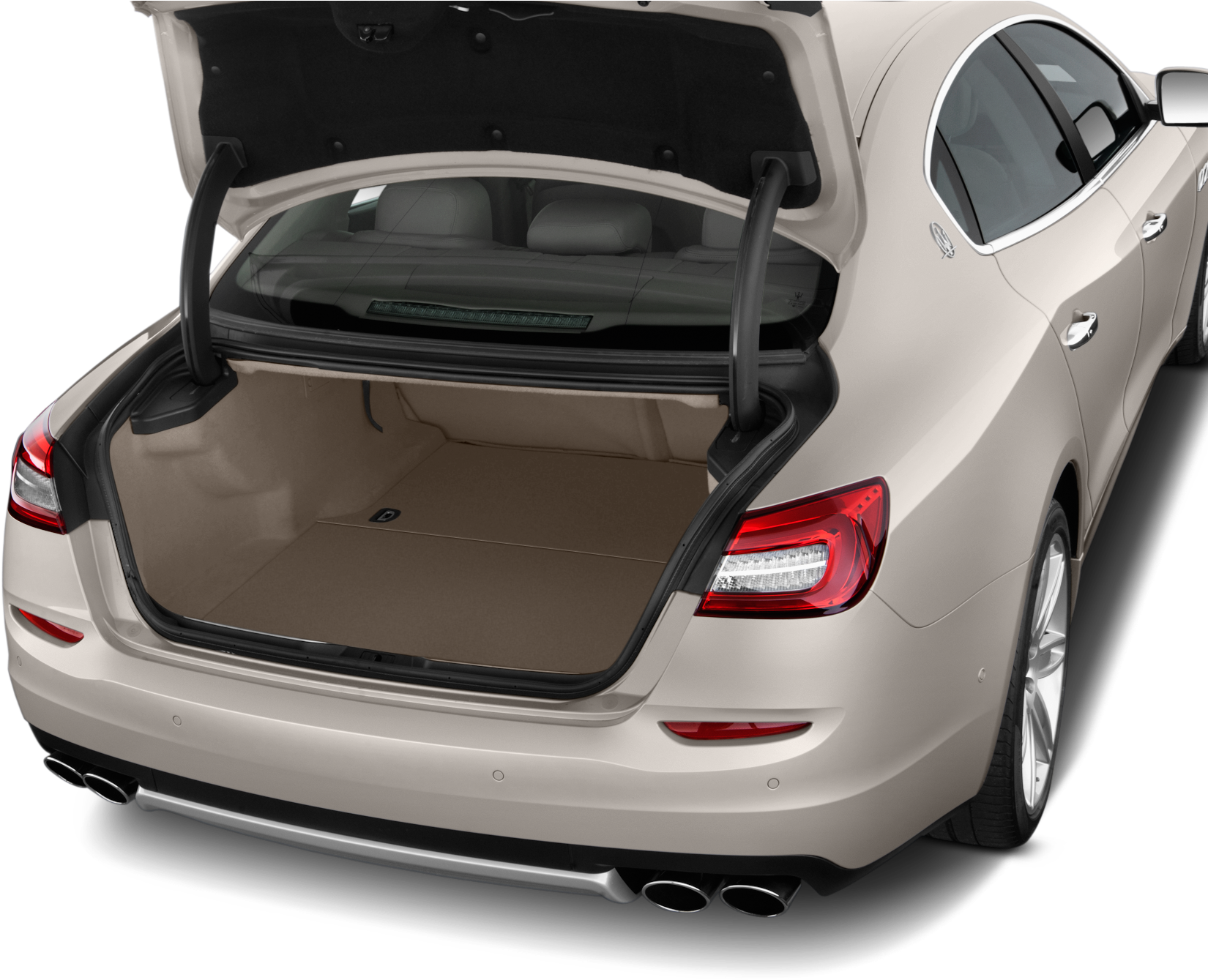 Maserati Luxury Sedan Trunk Open PNG