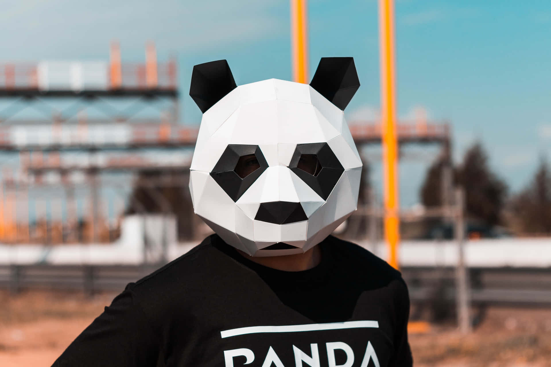 Einmann, Der Eine Pandamaske Trägt