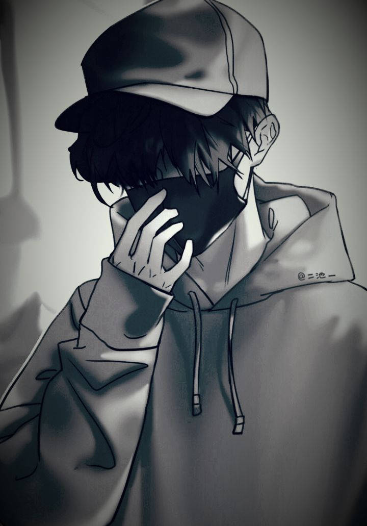 Masked Alone Boy Anime Wallpaper