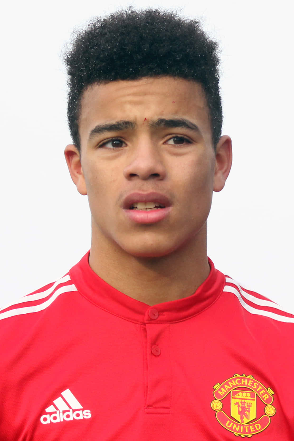 Manchester United's Star Forward, Mason Greenwood, in action