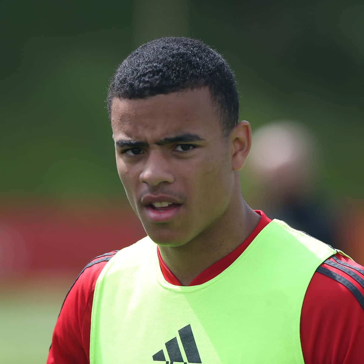 Mason Greenwood in action at a Manchester United match