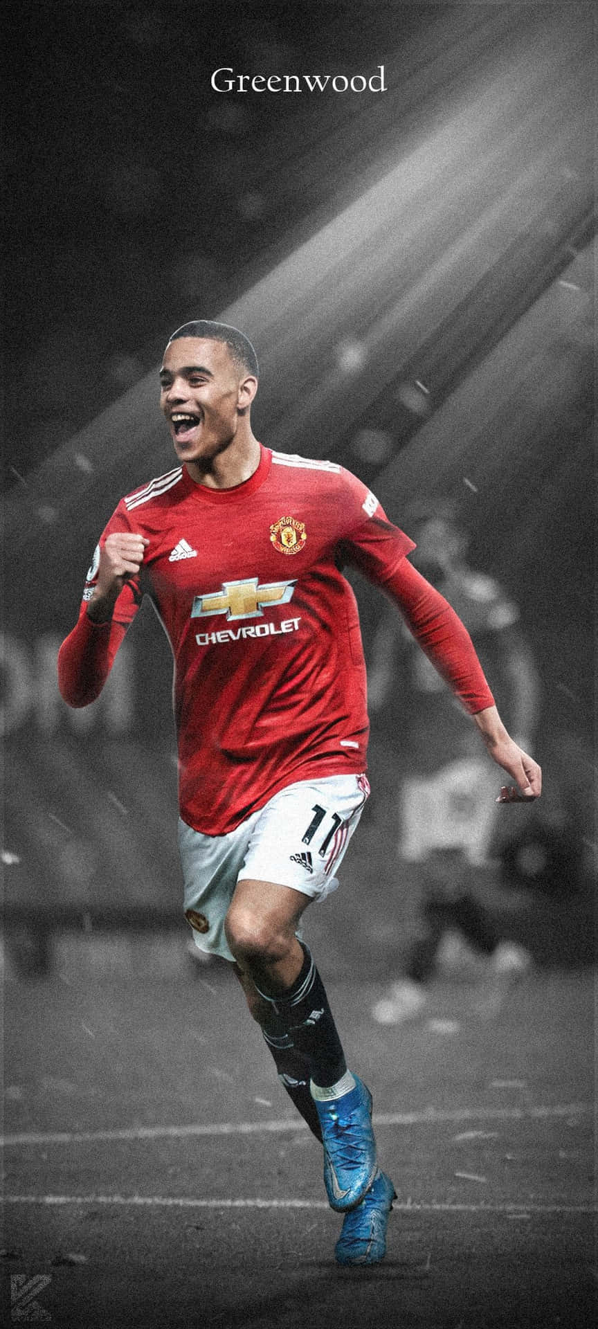In-Action Shot of Manchester United's Rising Star Mason Greenwood