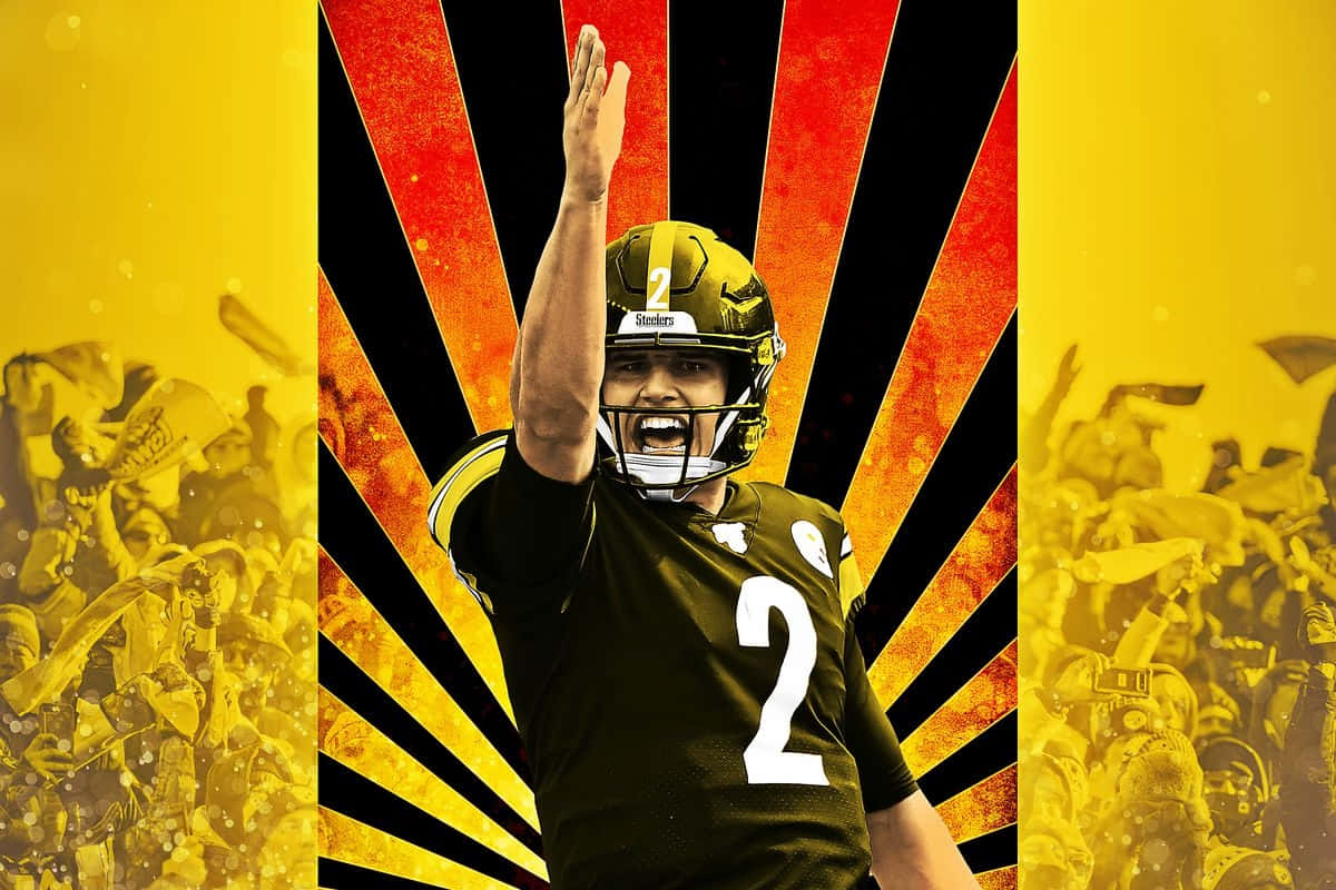 Mason Rudolph Steelers Quarterback Celebration Wallpaper
