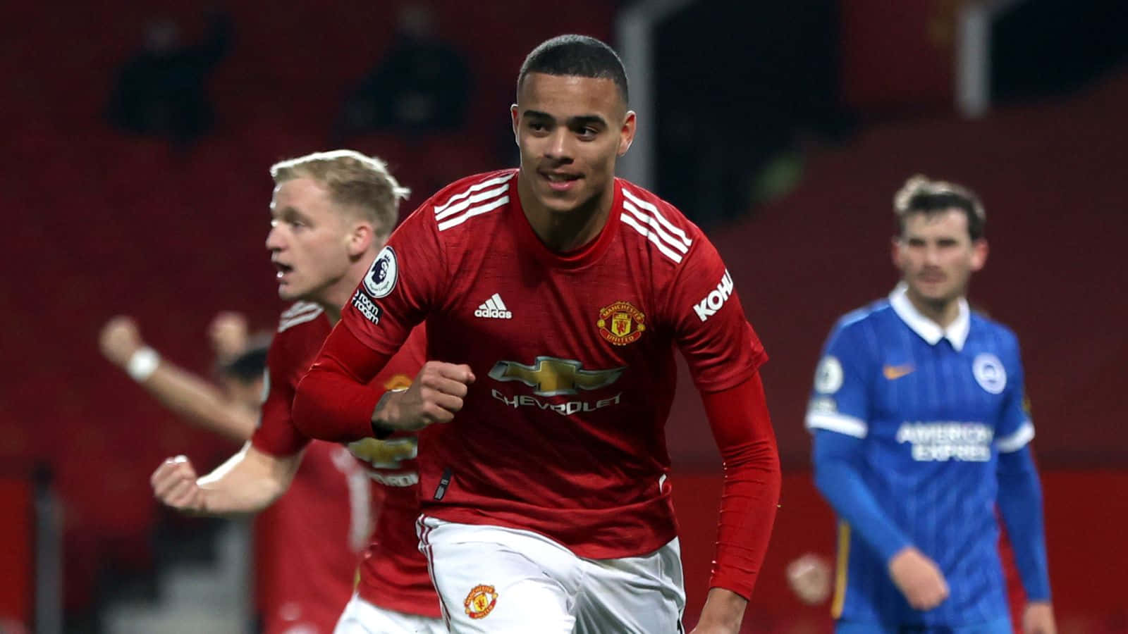 Masongreenwood En Acción Durante Un Partido.