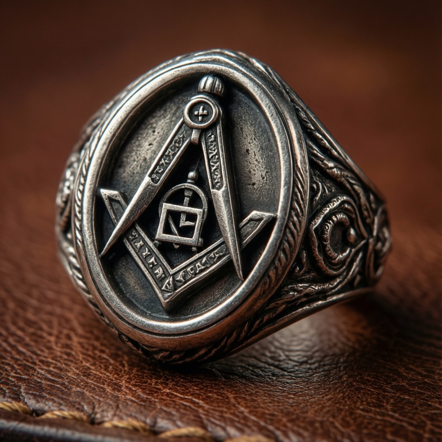 Masonic Ring Makro Wallpaper