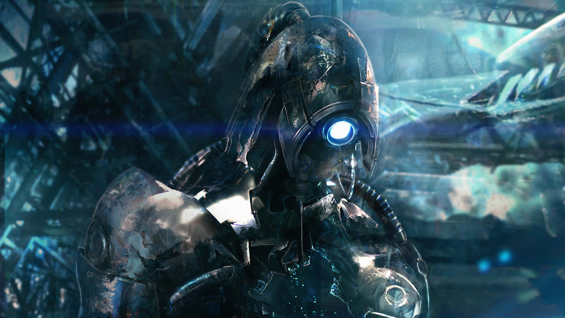Commander Shepard and Team in Mass Effect 2 Wallpaper