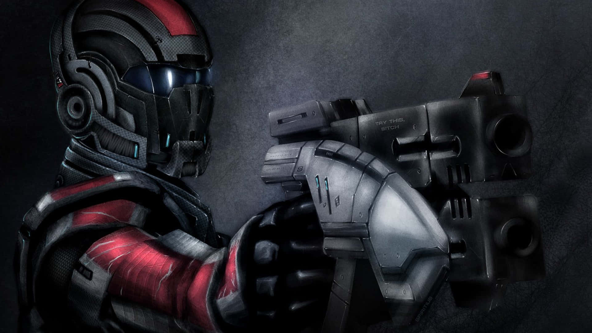 Comandanteshepard Y Su Equipo Se Acercan A Un Encuentro Hostil En Mass Effect 2. Fondo de pantalla