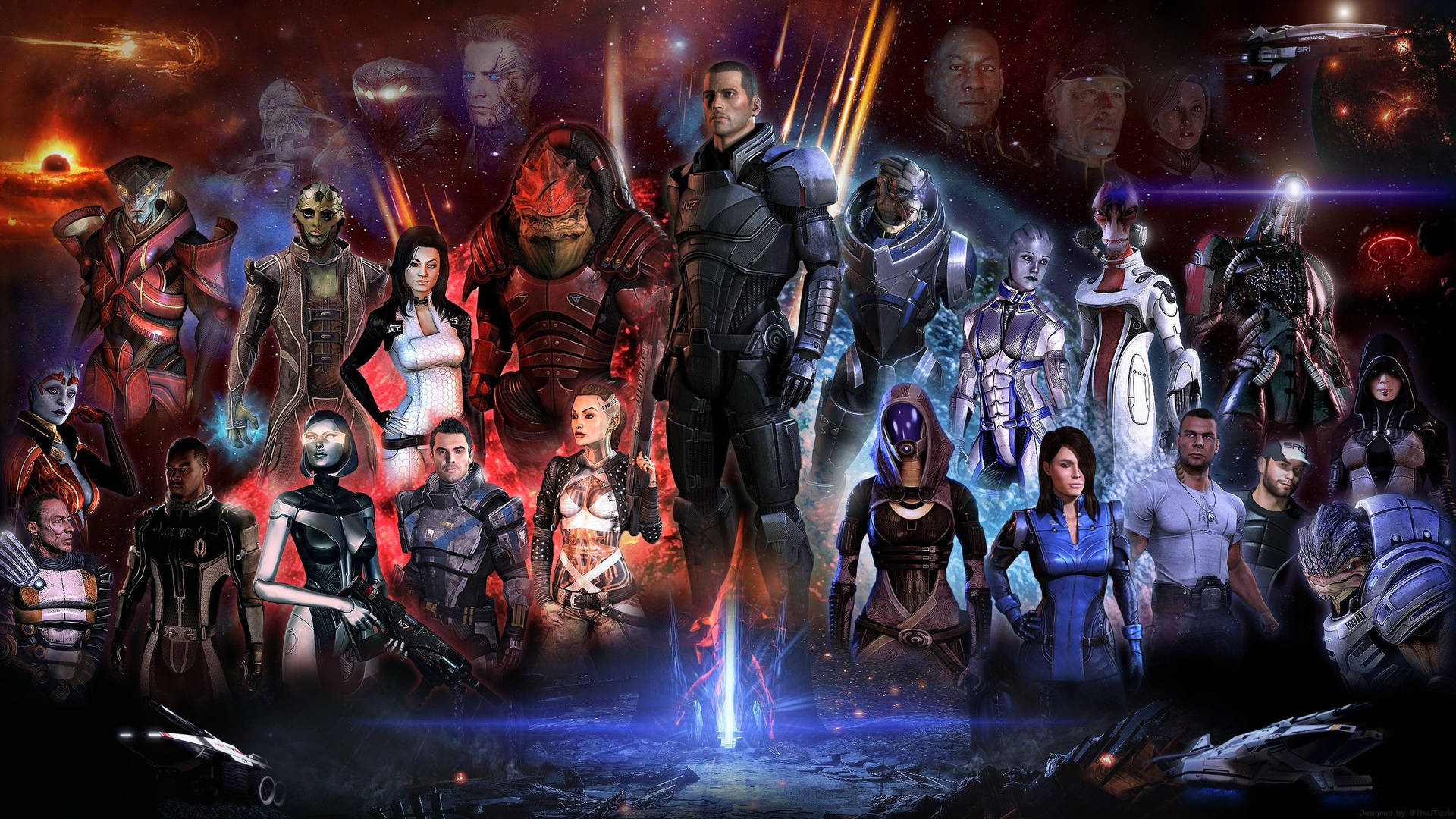 Mass Effect 3 All Characters Wallpaper