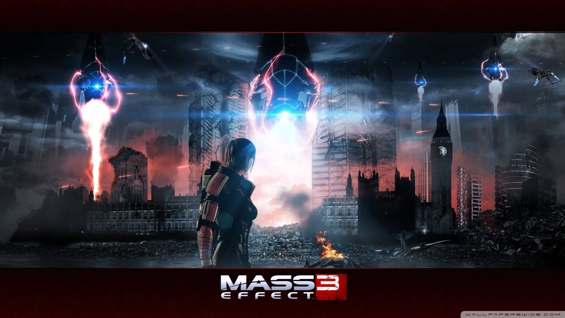 Mass Effect 3 Destroyed Buildings Wallpaper