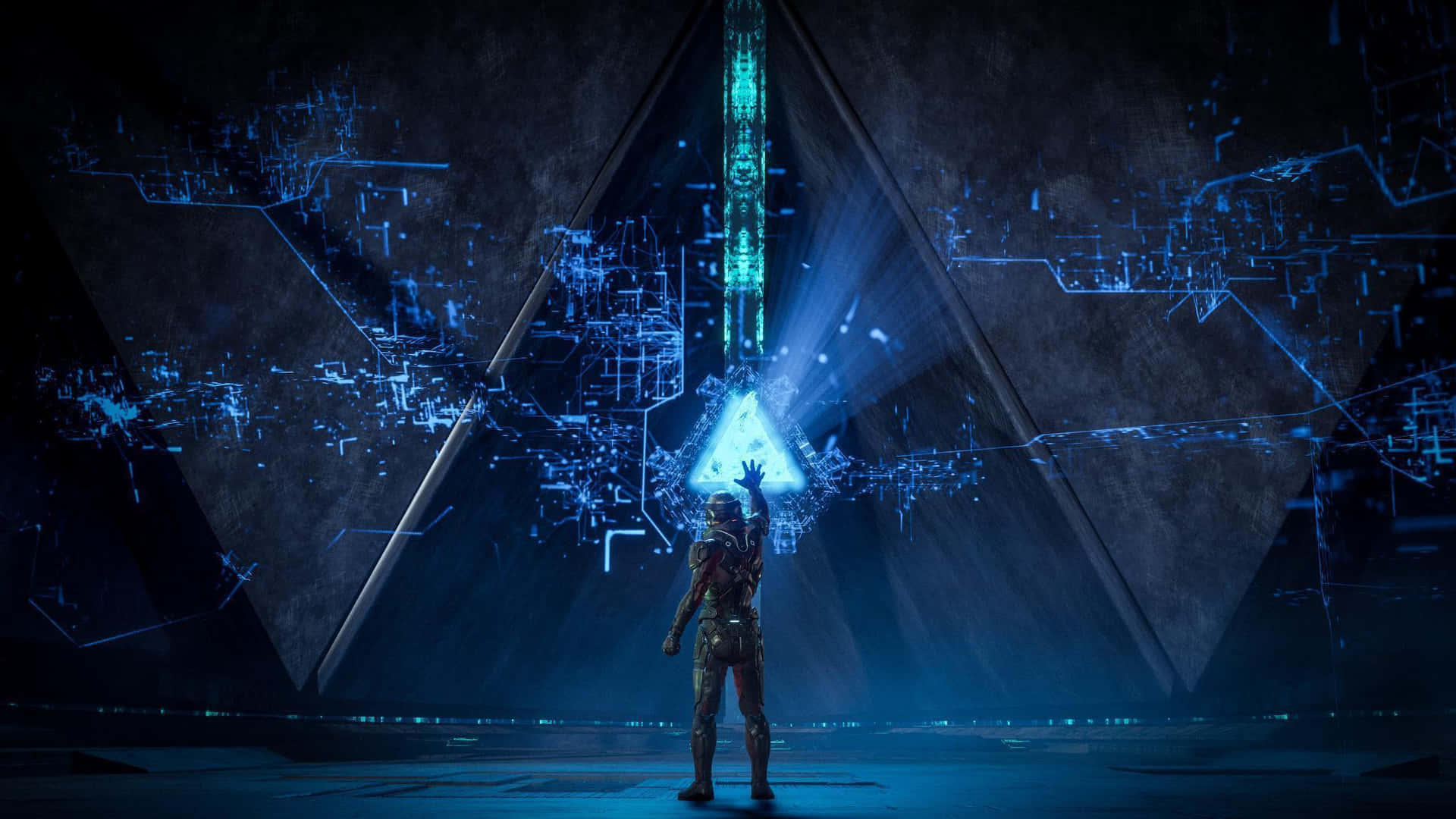 Mass Effect Andromeda - Intense space combat scene Wallpaper