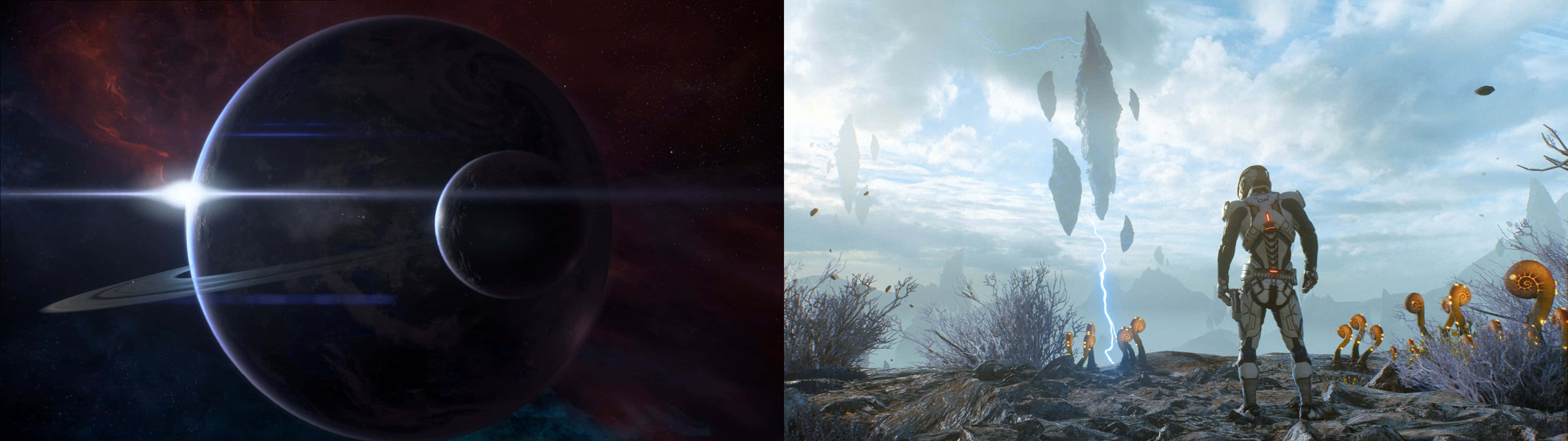 Spectacular Mass Effect Andromeda Galaxy View Wallpaper