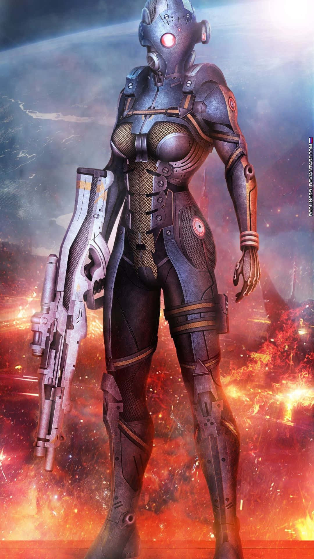 Comandanteshepard Y Las Fuerzas Cerberus En Mass Effect Fondo de pantalla