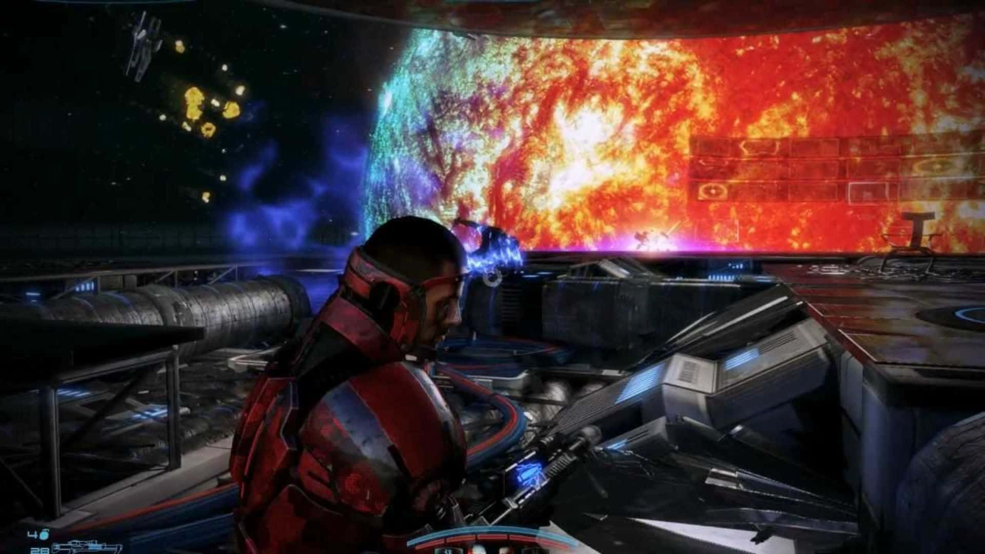 Escenadramática Protagonizada Por Los Operativos Cerberus De La Franquicia Mass Effect. Fondo de pantalla