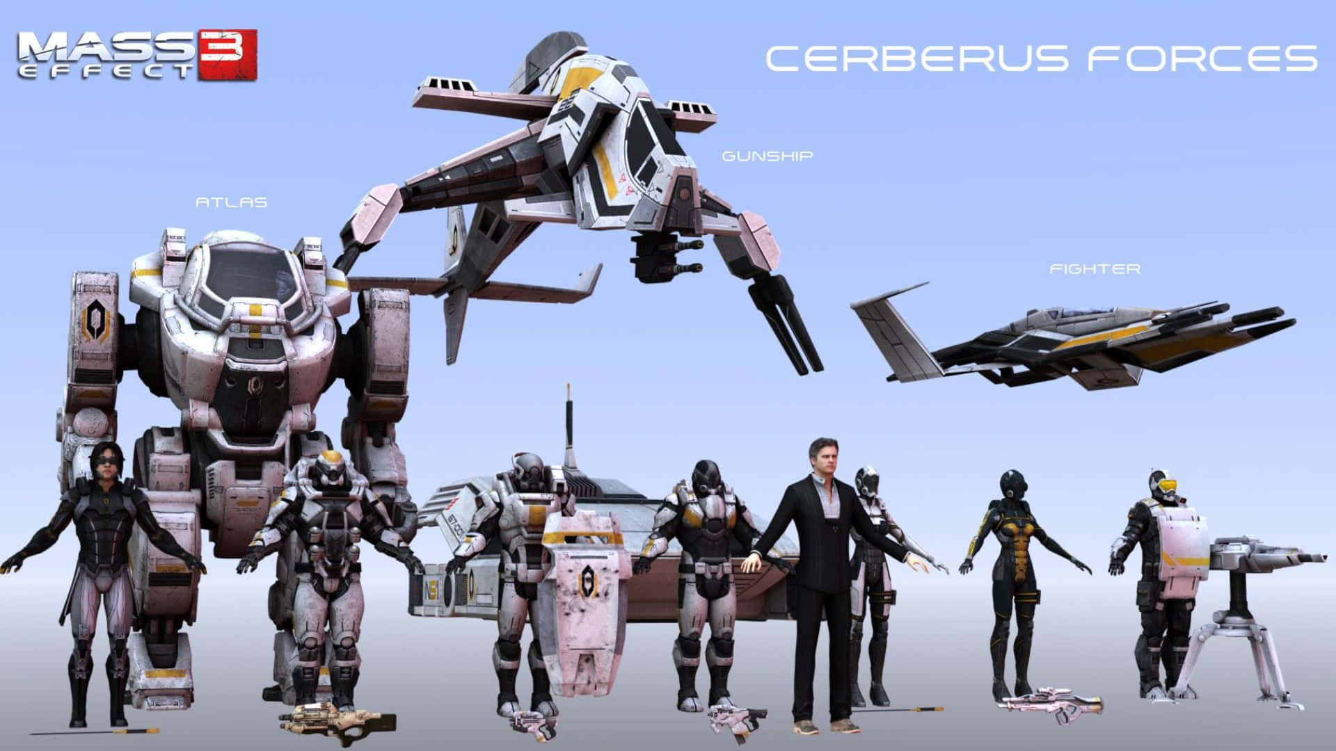 Logotipoenigmático De Cerberus En El Universo De Mass Effect Fondo de pantalla