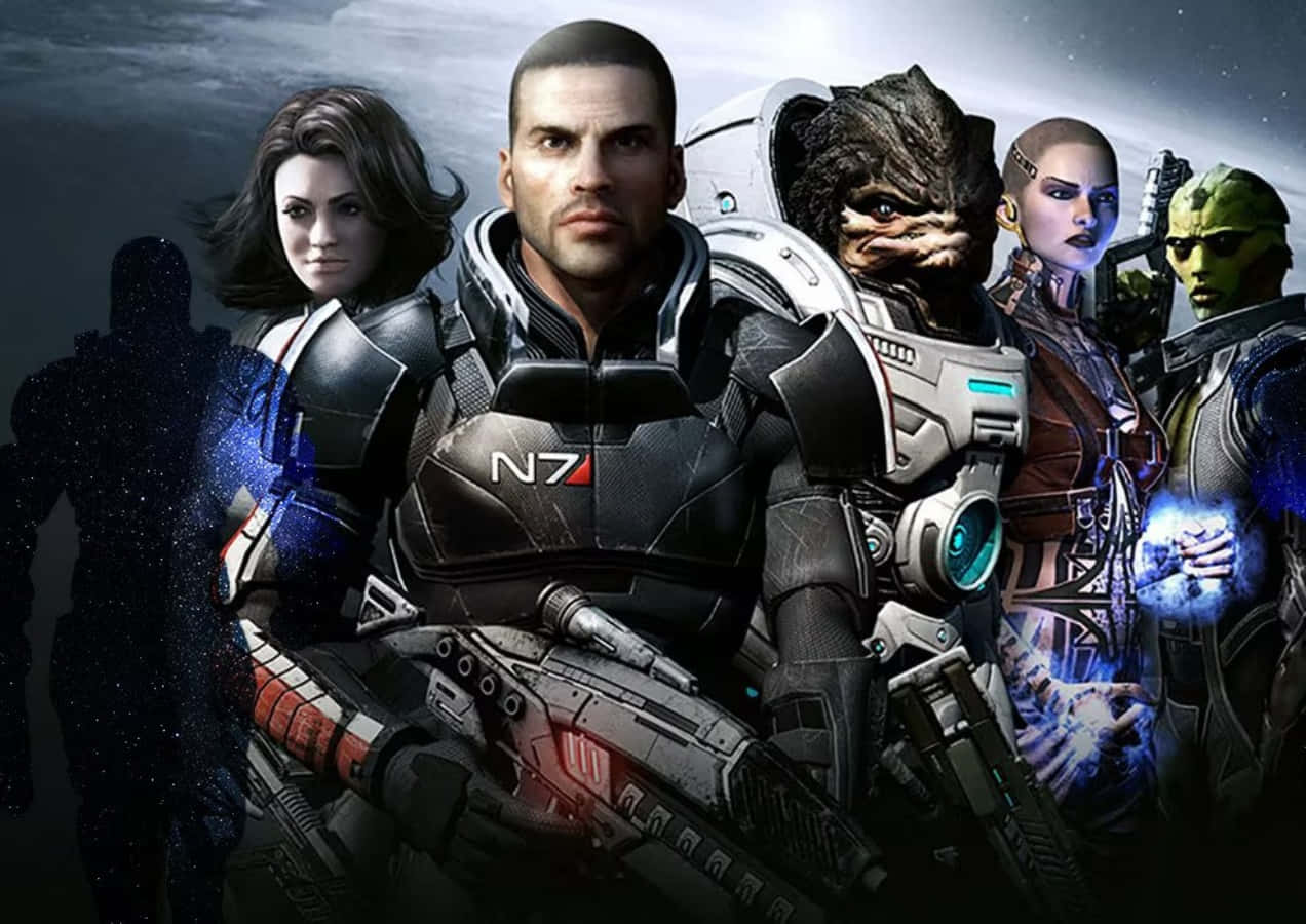 Personajesde Mass Effect - Un Encuentro De Héroes. Fondo de pantalla