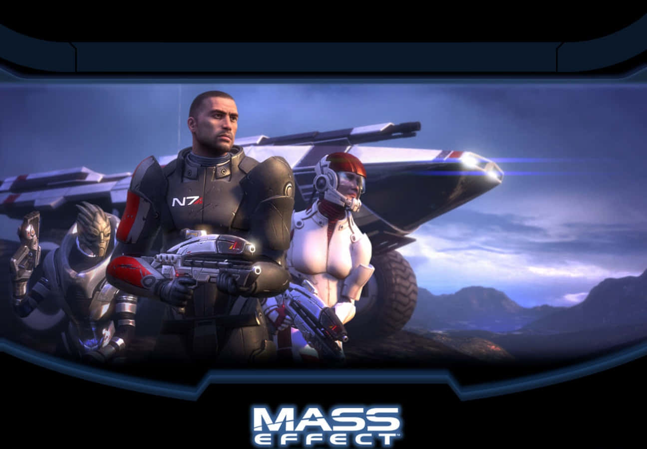Personajesde Mass Effect Reunidos Para La Batalla Fondo de pantalla