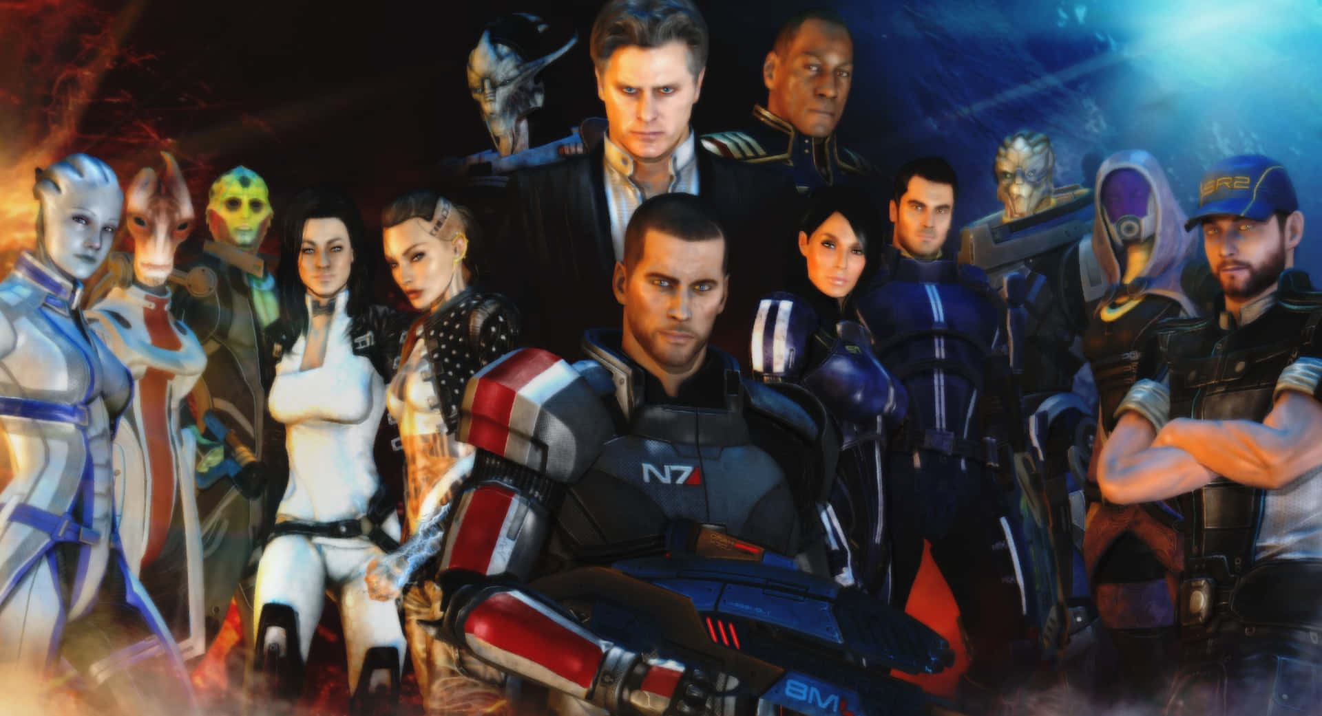 Loslíderes Legendarios De Mass Effect Fondo de pantalla