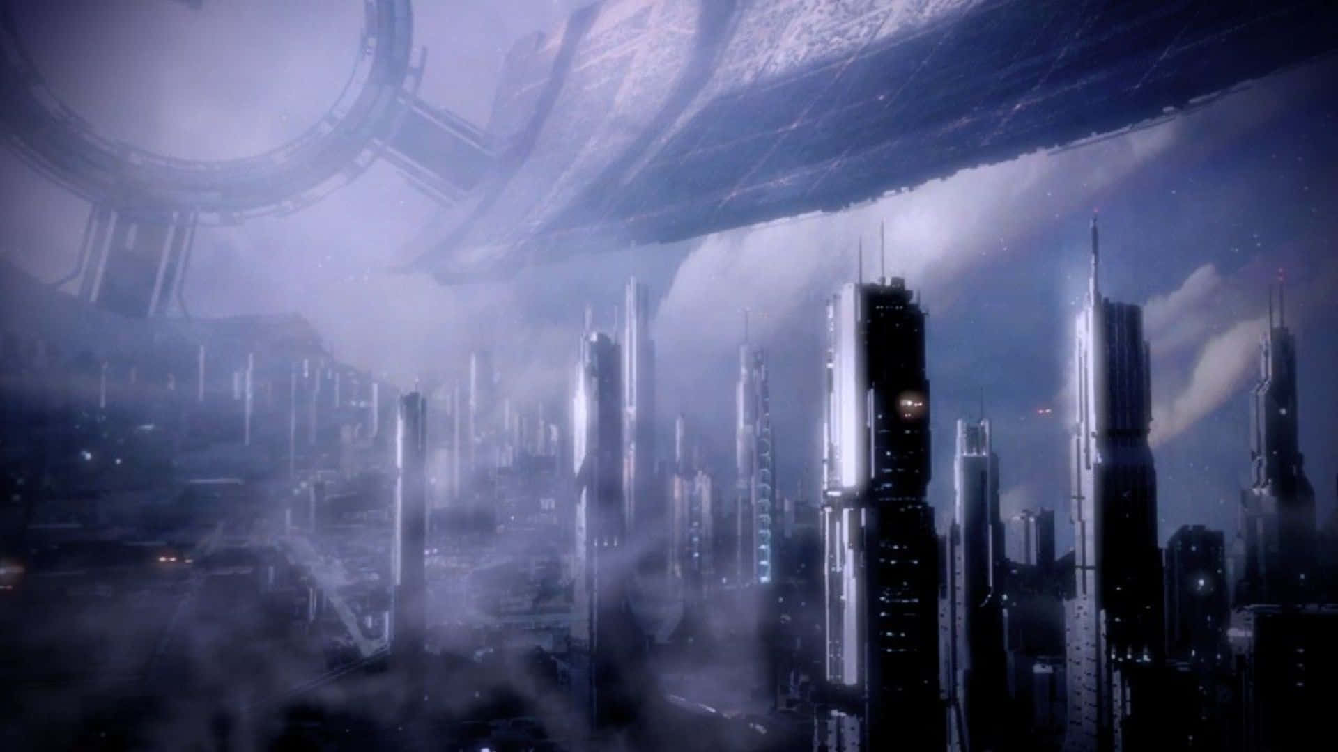 Increíblevista De La Ciudadela De Mass Effect En Alta Resolución. Fondo de pantalla