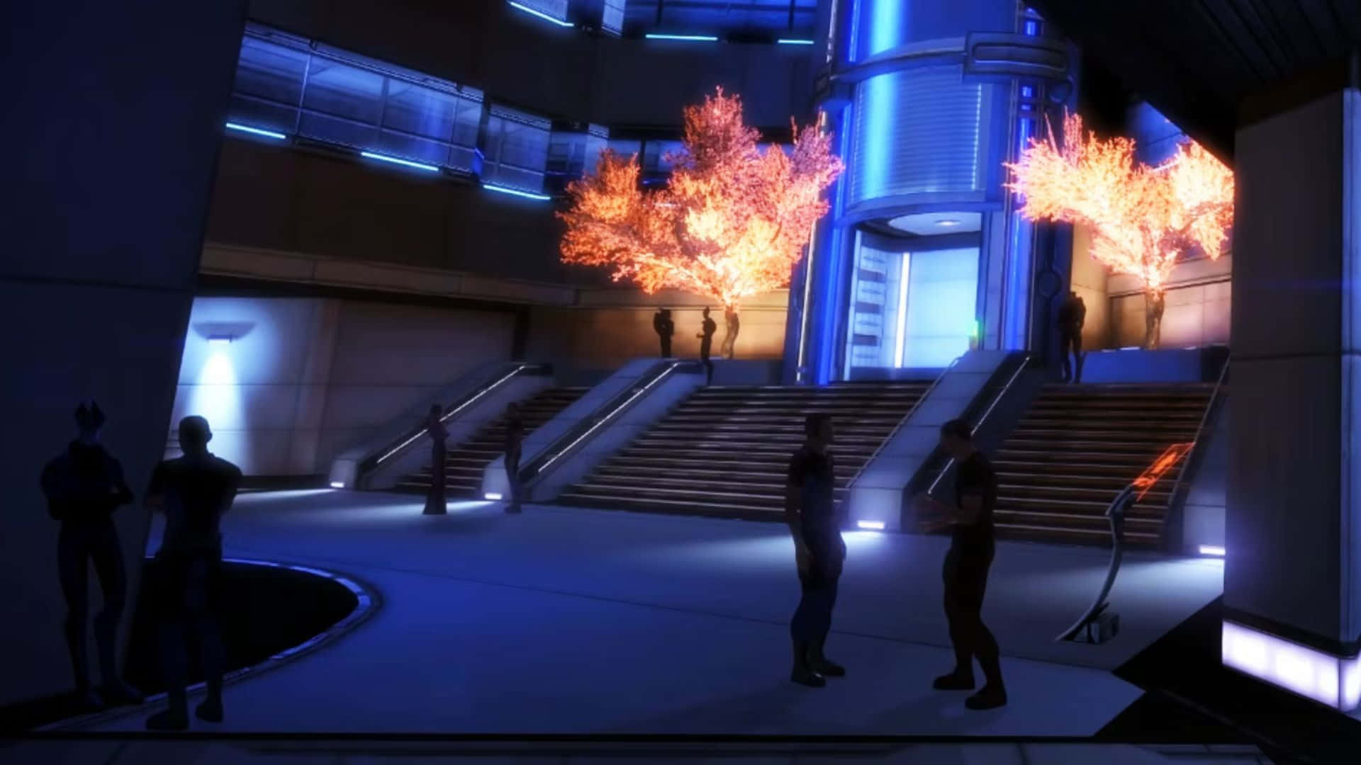 Increíblevista De La Ciudadela De Mass Effect Fondo de pantalla