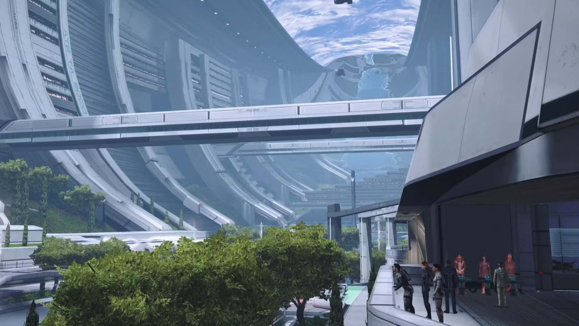The Council Chamber at Mass Effect Citadel Wallpaper