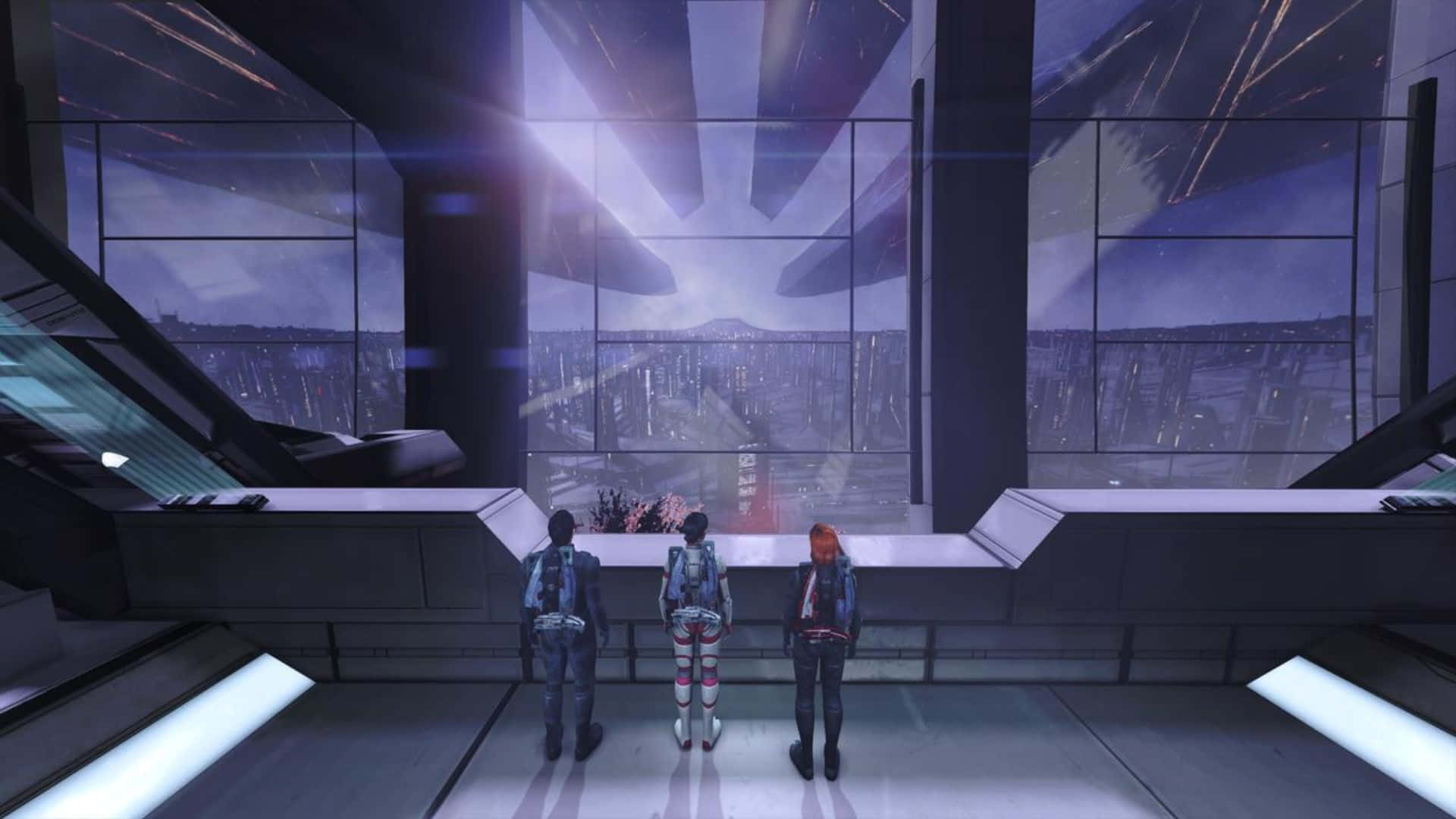 Stunning view of the Mass Effect Citadel Wallpaper