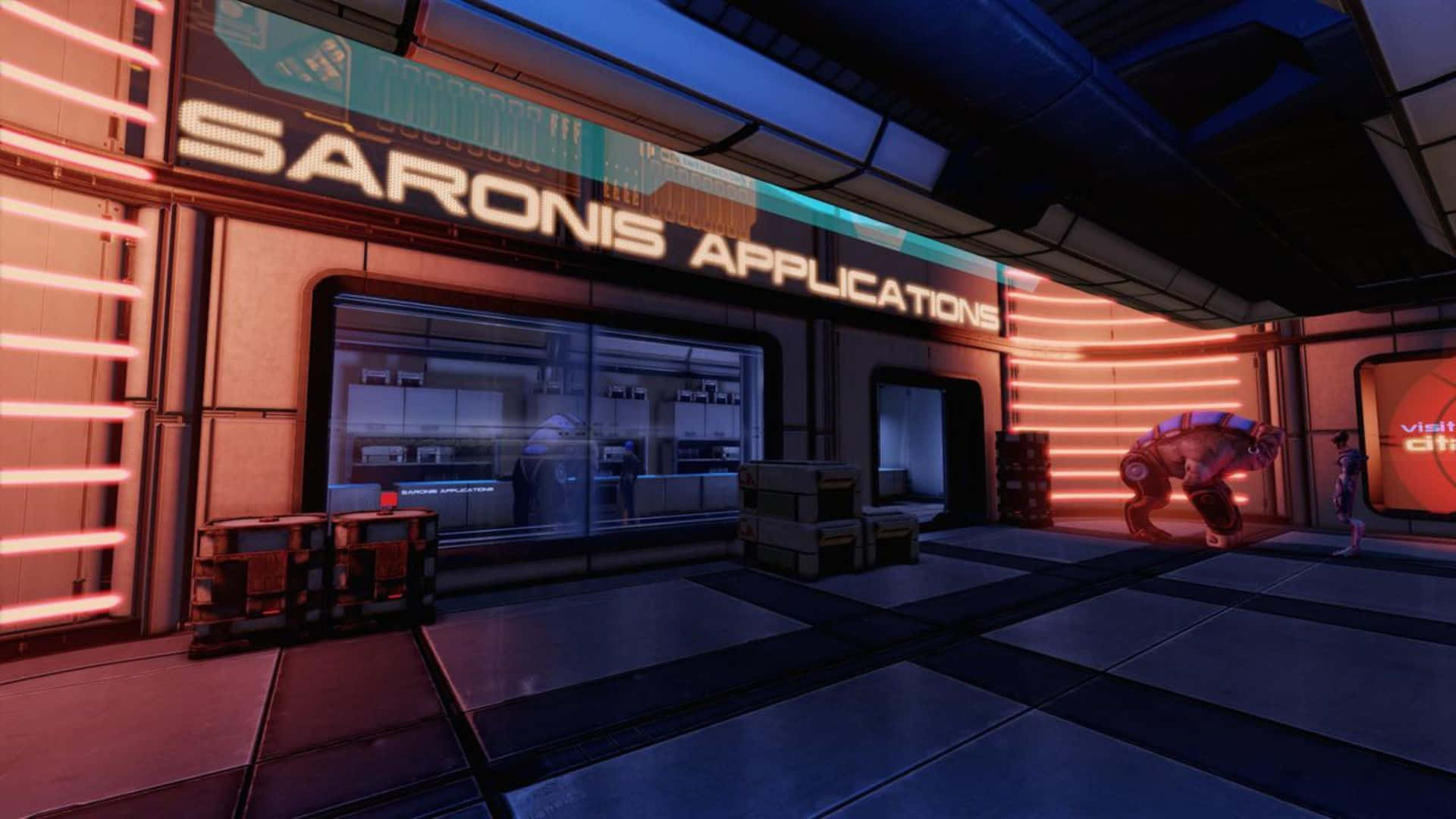 Impresionantevista De La Ciudadela De Mass Effect En Alta Resolución. Fondo de pantalla