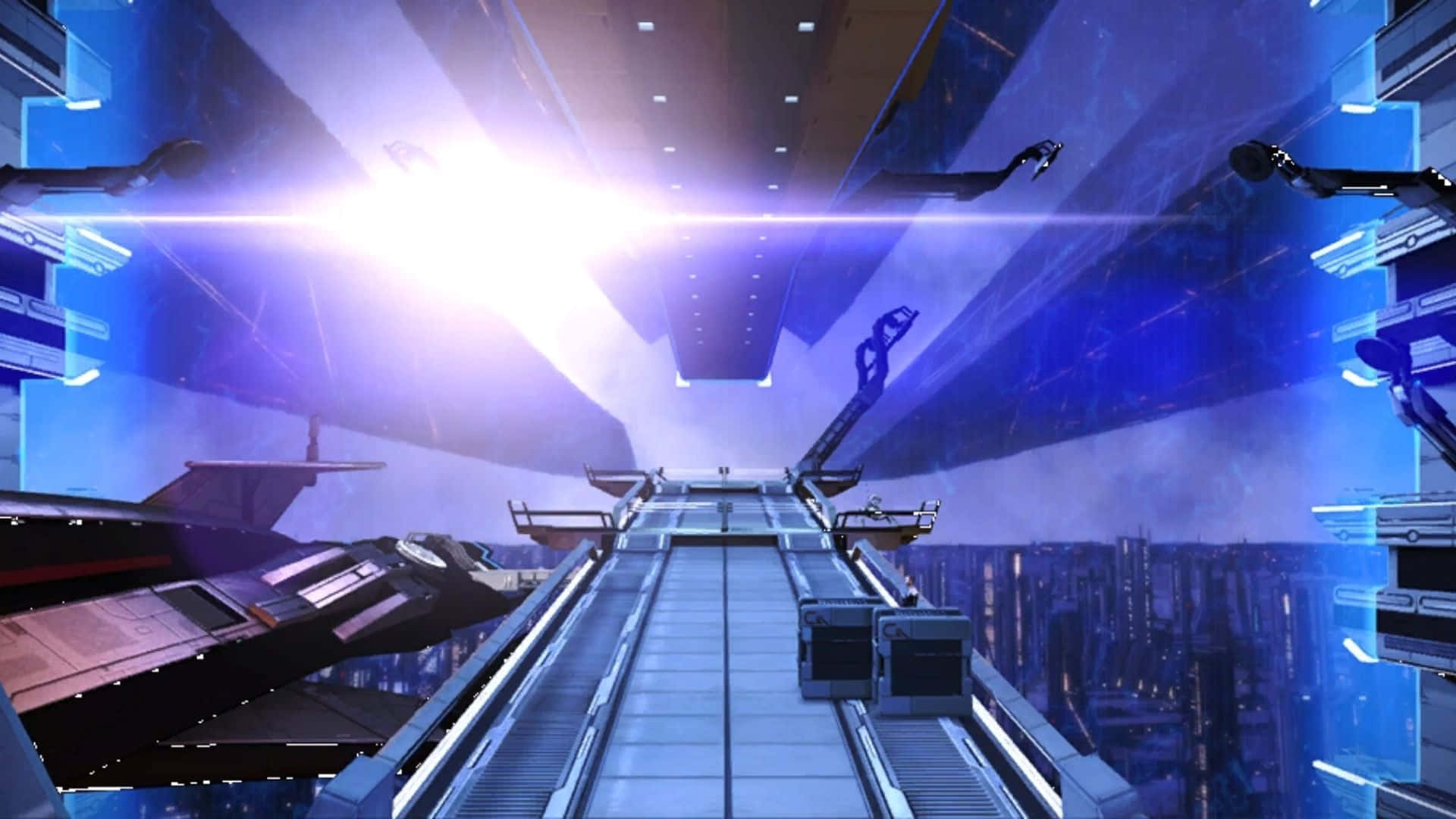 Vistamajestuosa De La Ciudadela De Mass Effect. Fondo de pantalla