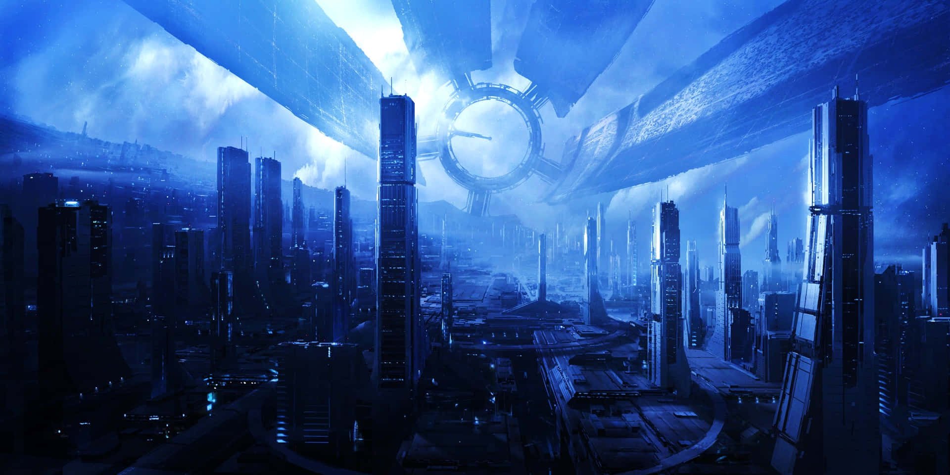 Unaimpresionante Vista De La Ciudadela De Mass Effect En Todo Su Esplendor. Fondo de pantalla