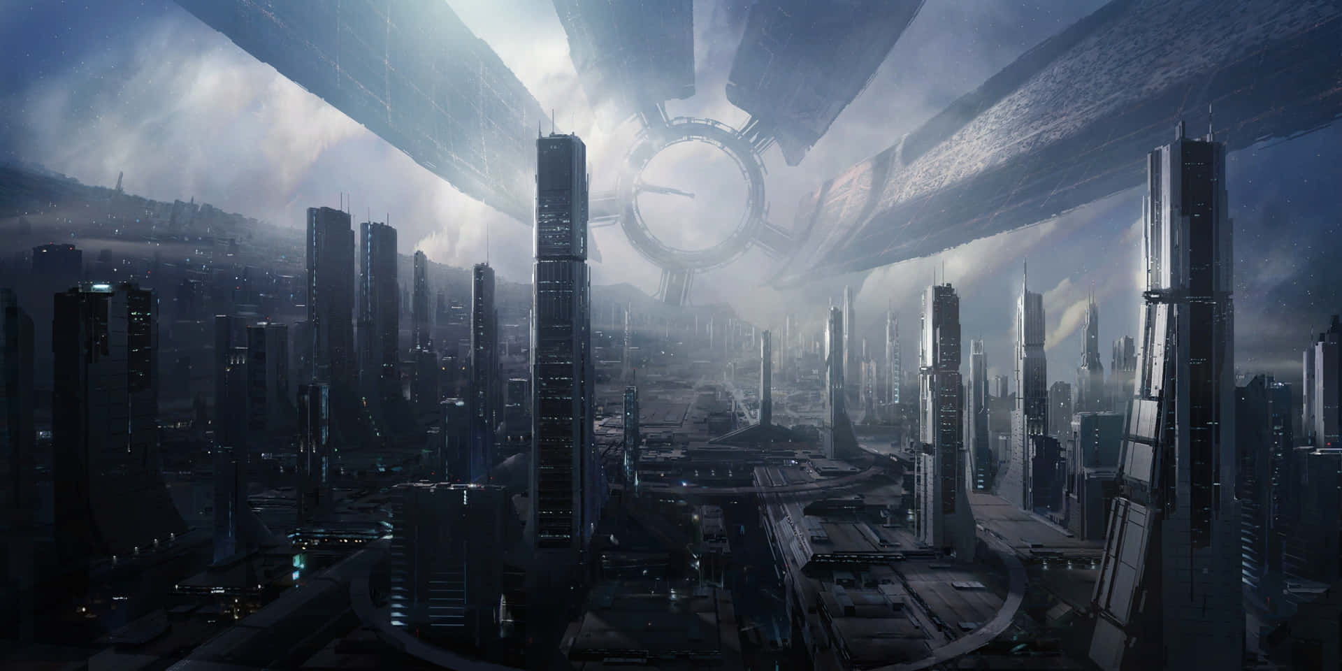 Stunning view of the Mass Effect Citadel Wallpaper