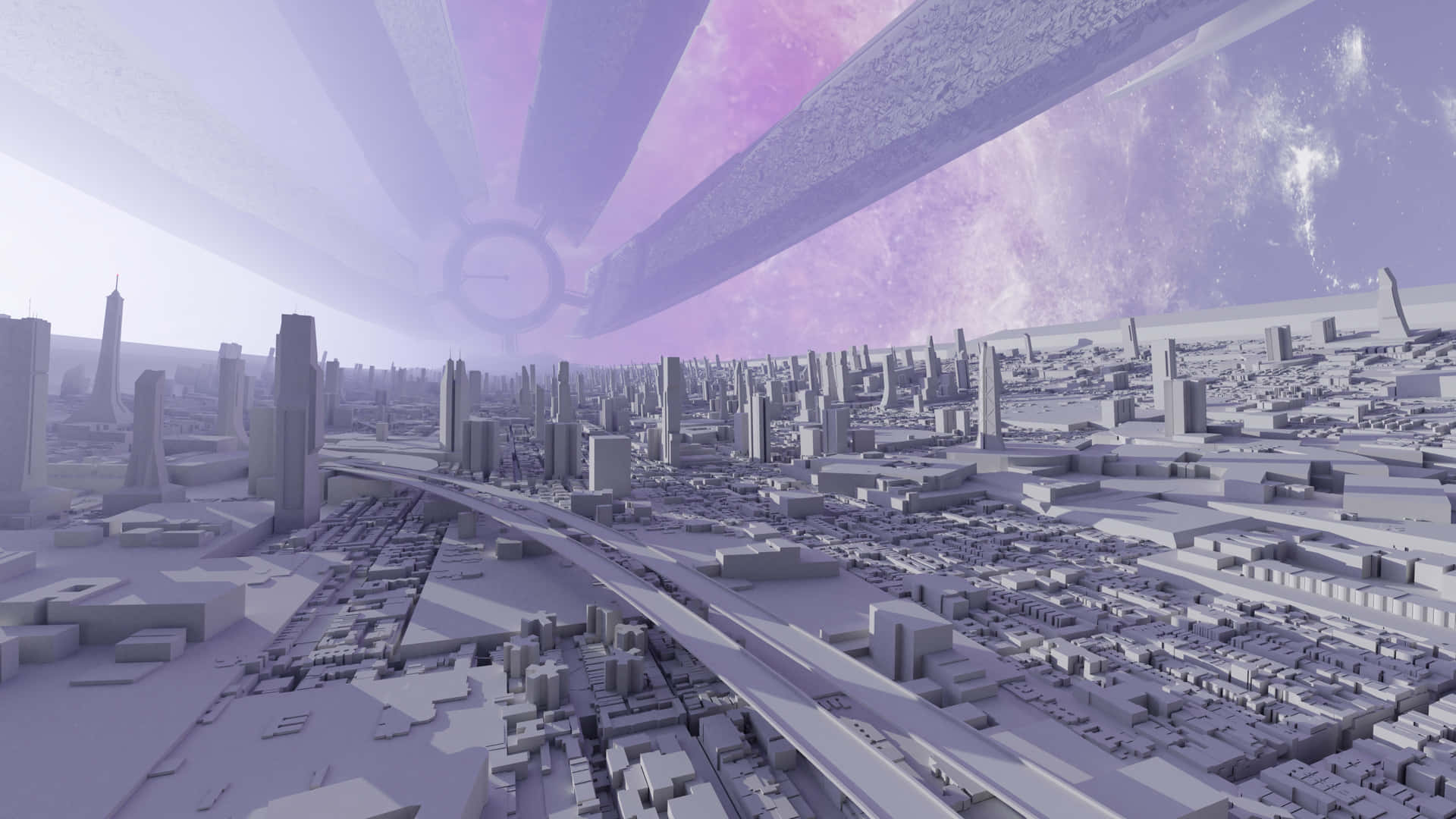 Stunning View of Mass Effect Citadel Wallpaper
