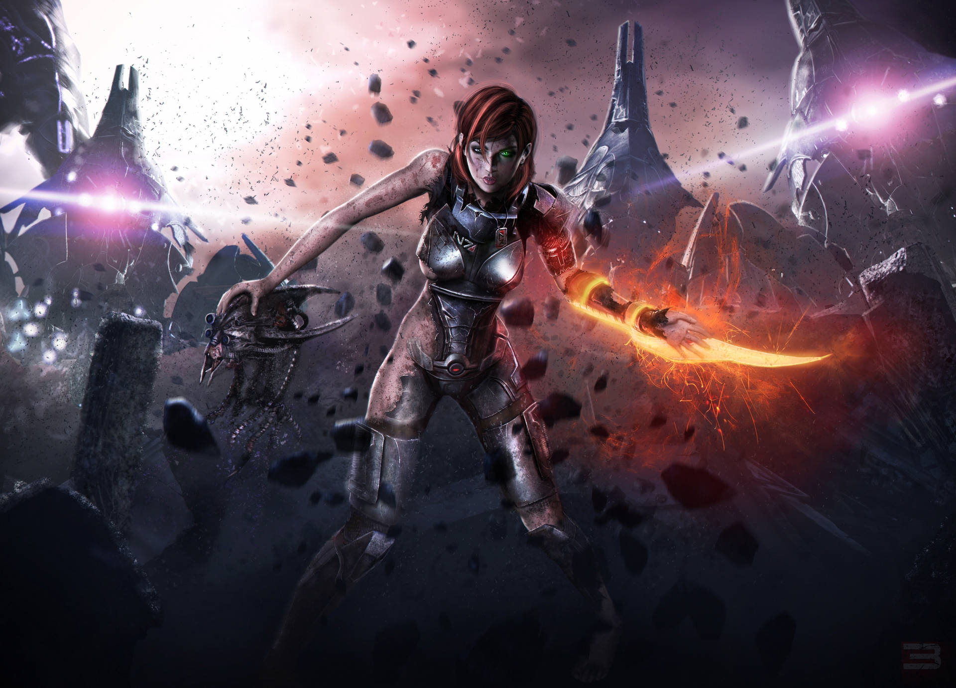 Mass Effect Commander Shepard 4K Wallpaper