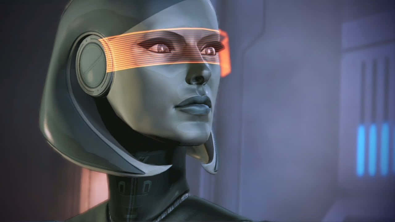Edi,la Inteligencia De Defensa Mejorada De Mass Effect. Fondo de pantalla