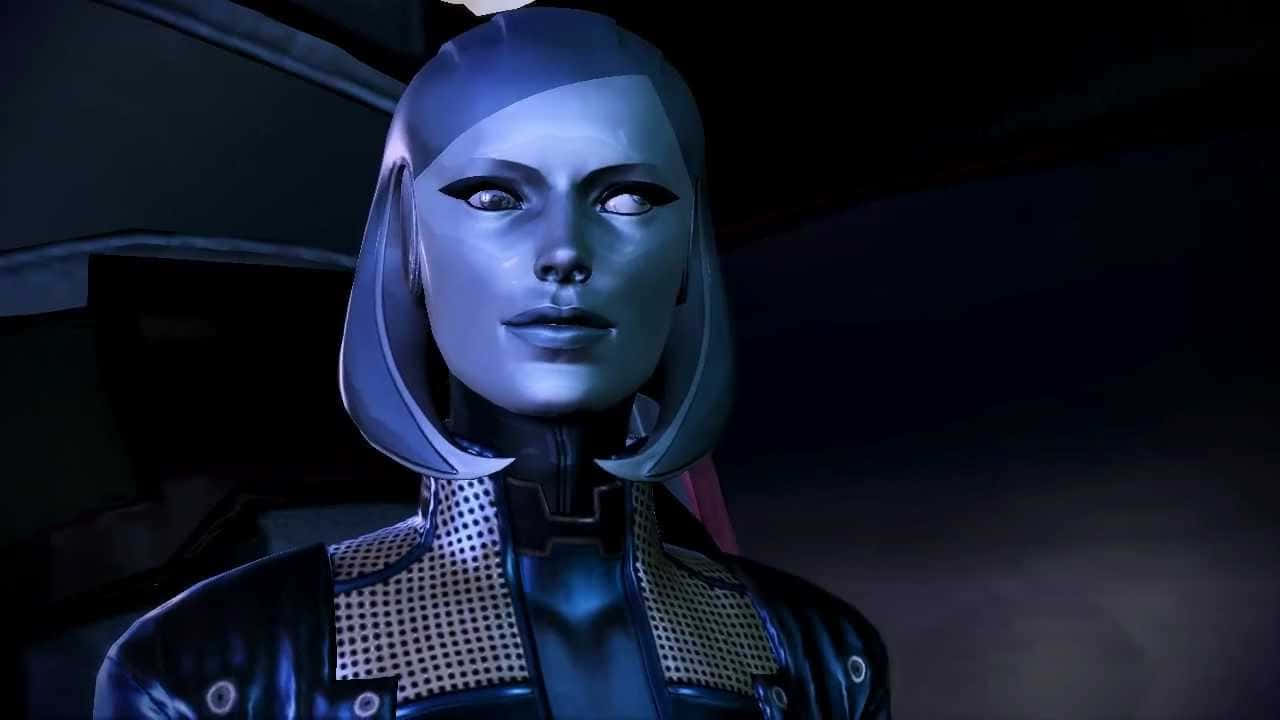 Caption: EDI, the advanced AI in Mass Effect Wallpaper
