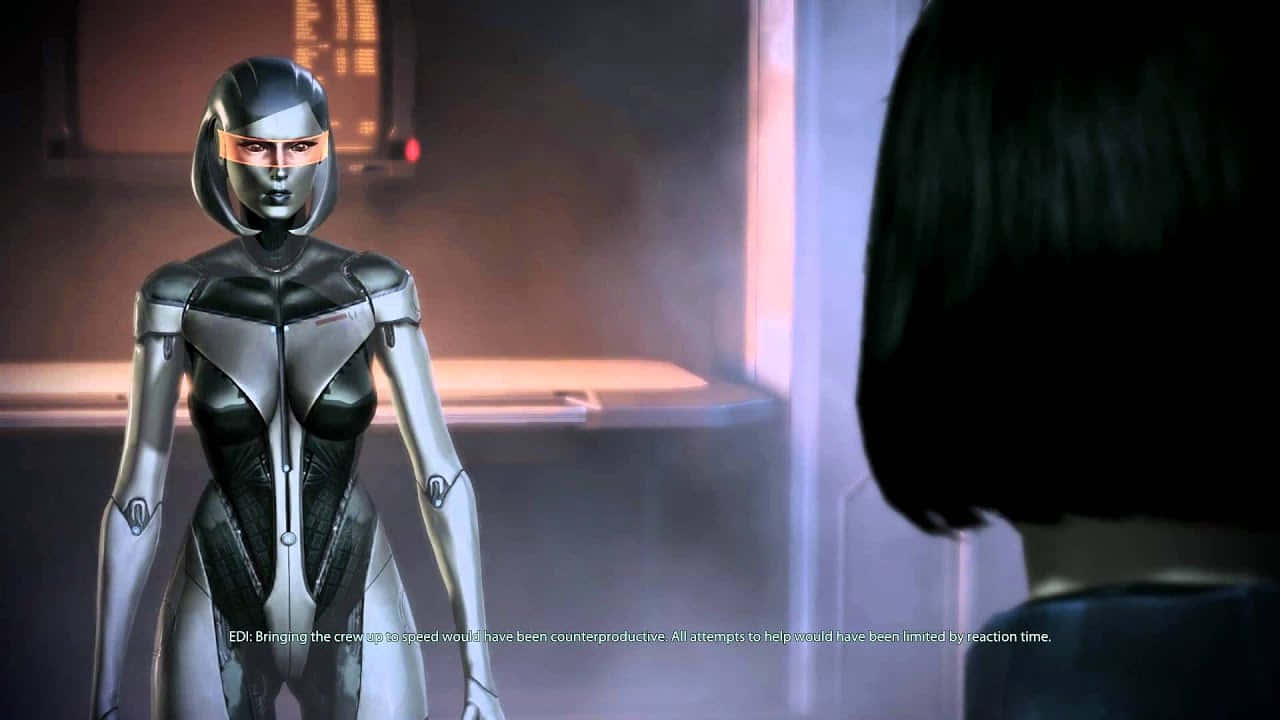 Edi,la Ia Avanzada, En El Universo De Mass Effect. Fondo de pantalla