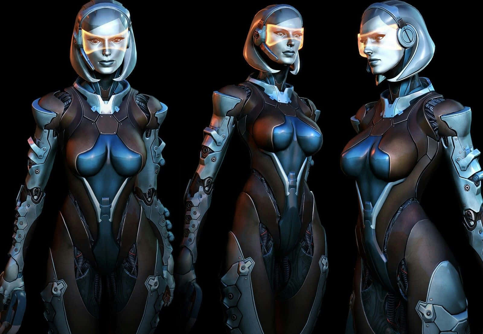EDI, the Advanced AI, in Mass Effect Wallpaper