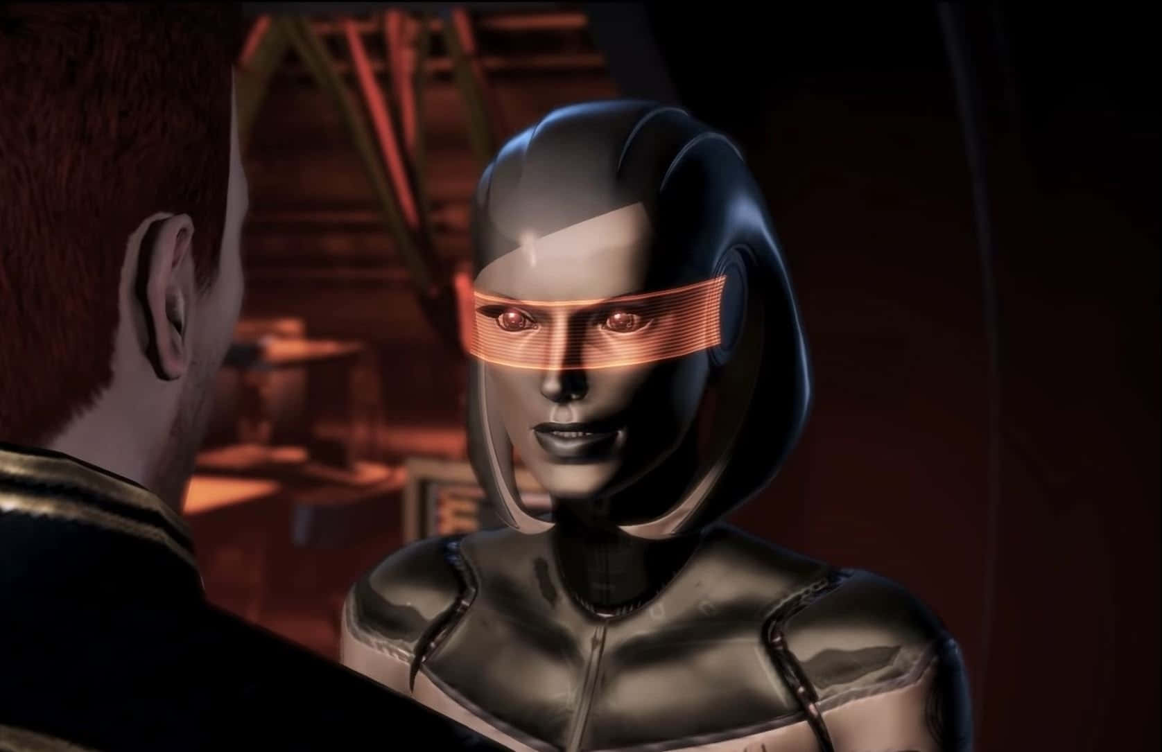 Edi,la Avanzada Ia De Mass Effect, Posa En Un Impresionante Fondo De Pantalla De Alta Resolución. Fondo de pantalla