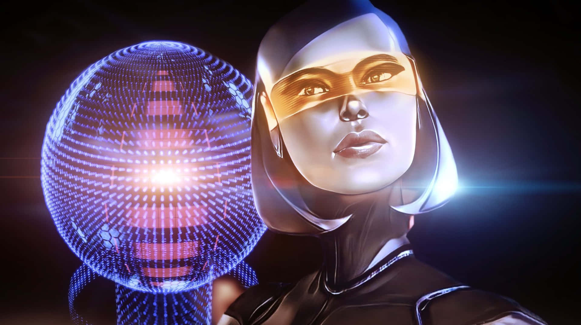 Edi,la Avanzada Ia Compañera De Mass Effect. Fondo de pantalla
