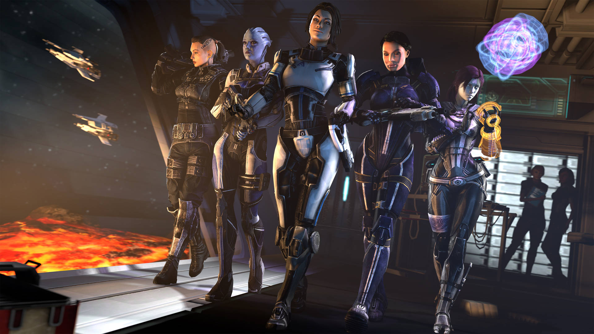 Mass Effect Female Characters 4K Wallpaper