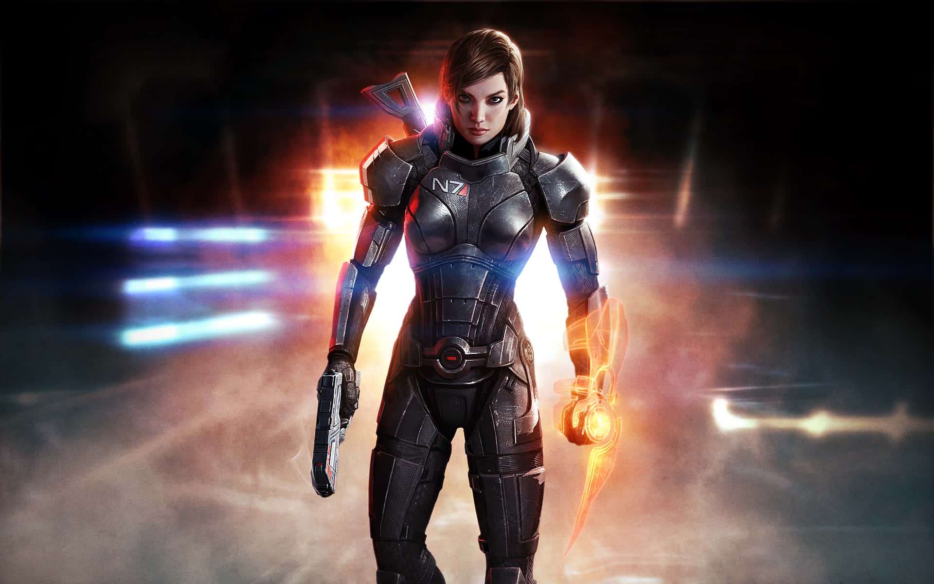 Femshepheroica En Acción - Mass Effect Fondo de pantalla