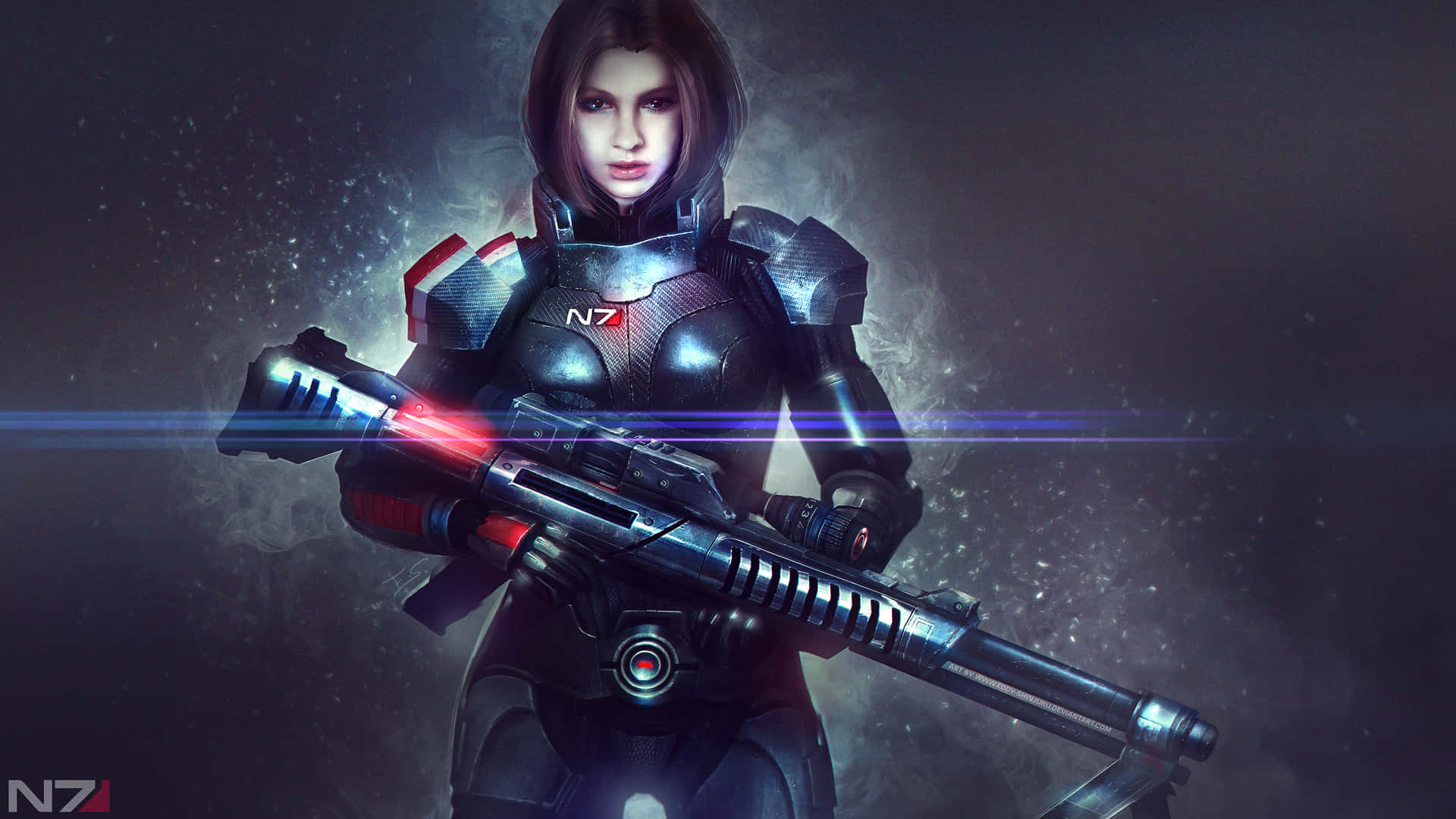 Commander Shepard: Galactic Savior Wallpaper