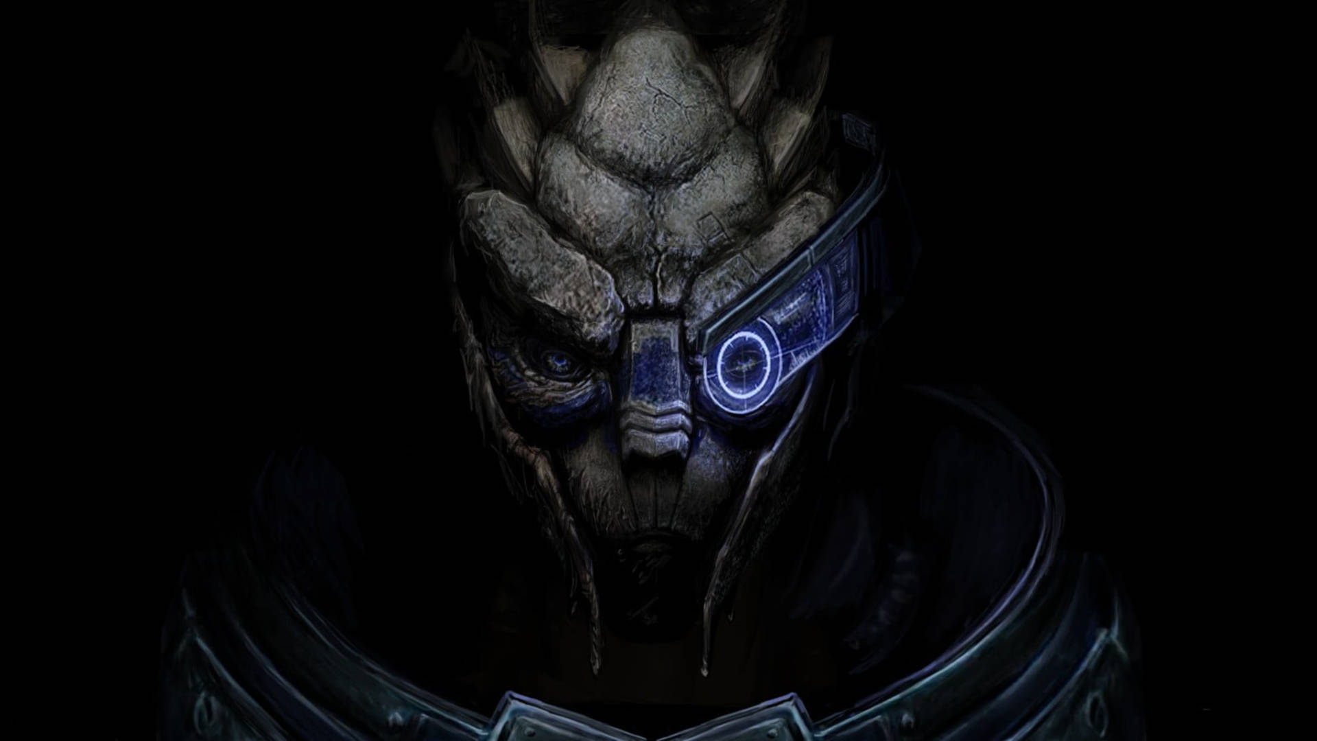 Mass Effect Garrus In Black Wallpaper