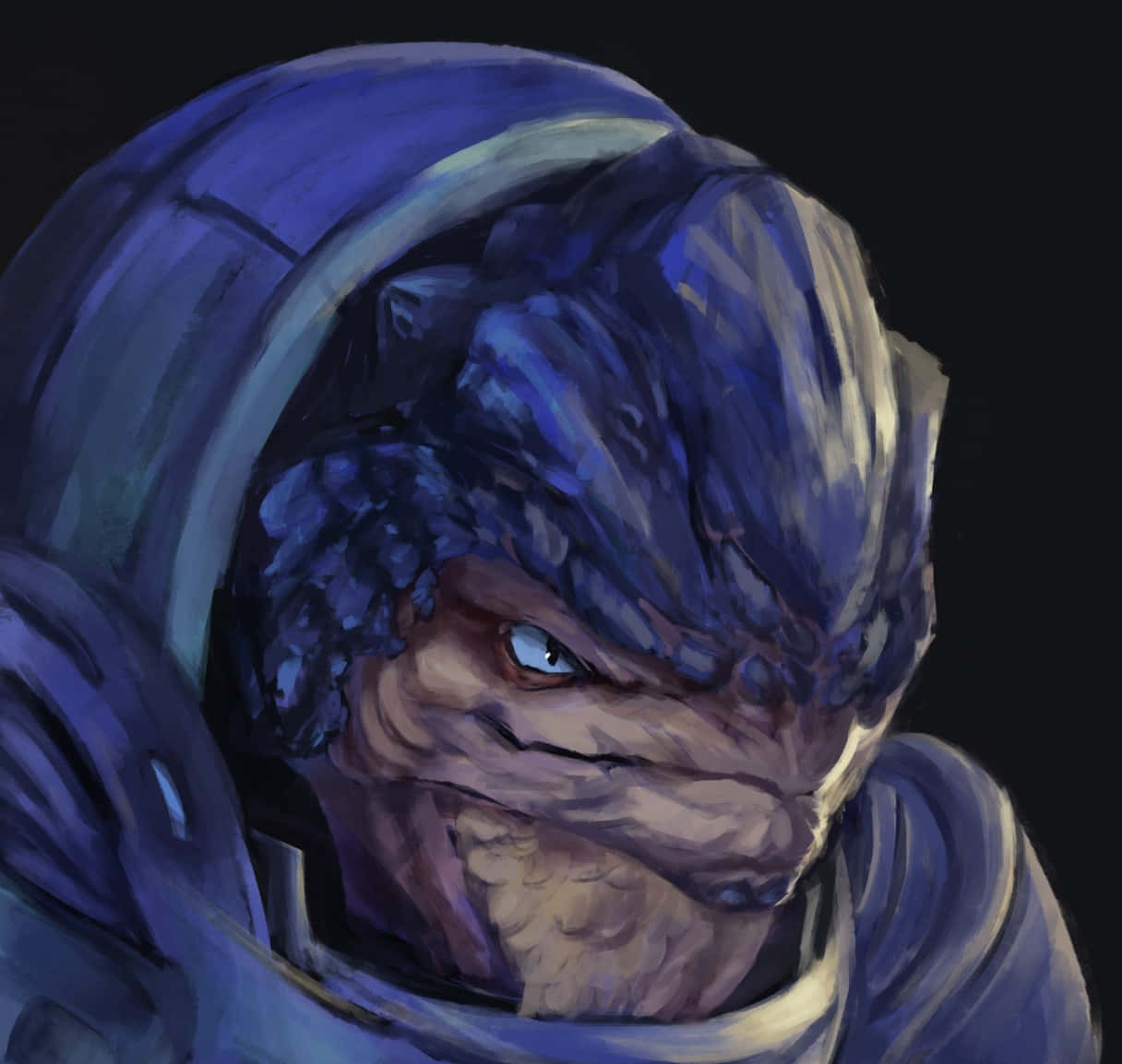 Grunt, the powerful Krogan warrior from Mass Effect series. Wallpaper