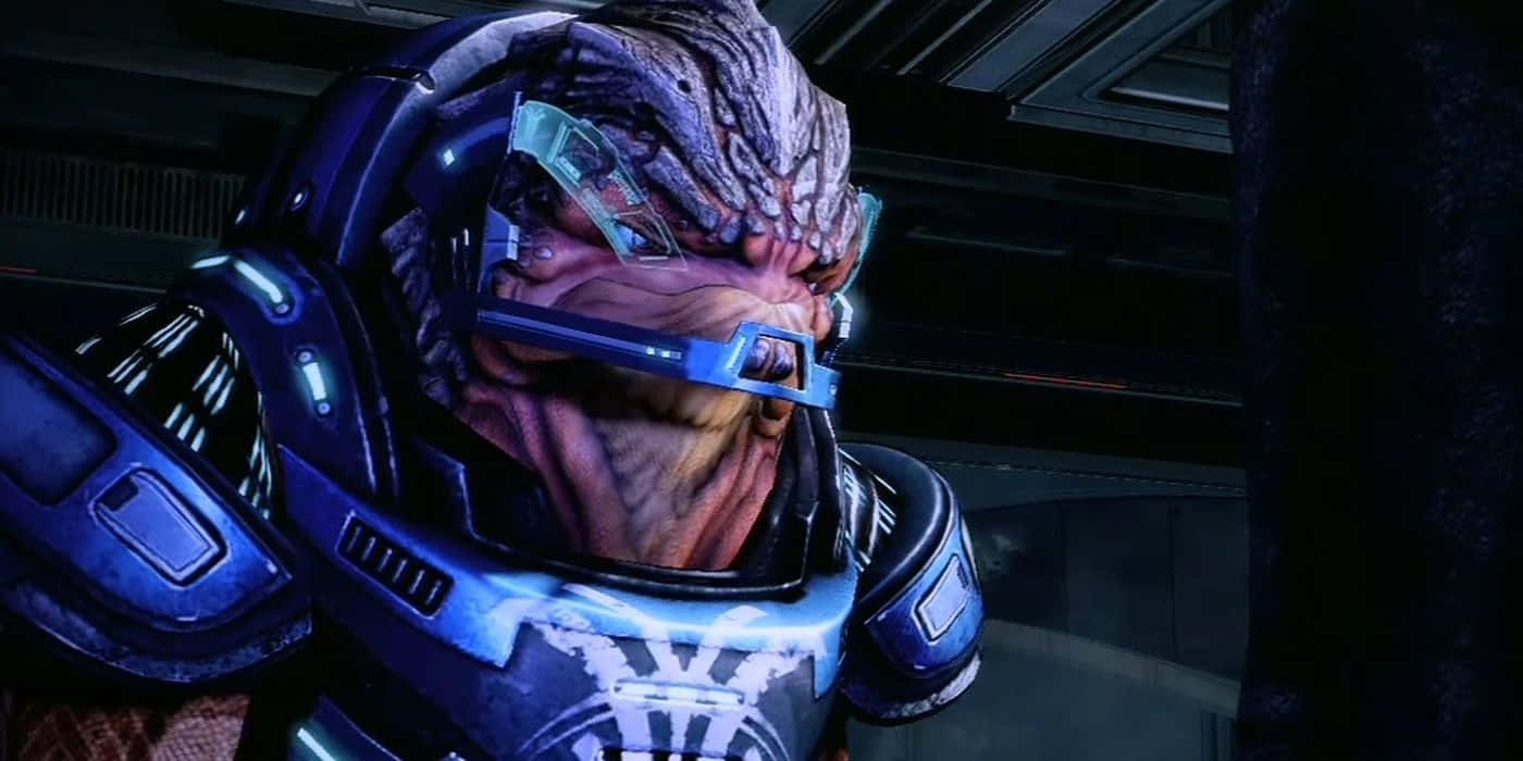 Grunt,el Krogan De Mass Effect, Listo Para La Batalla. Fondo de pantalla