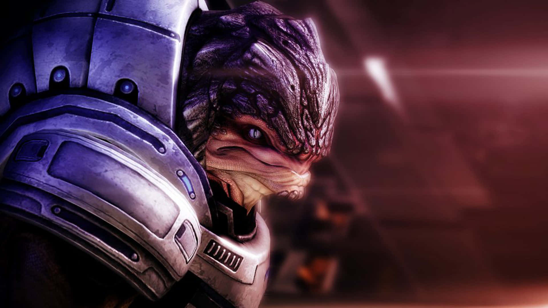 Grunt,el Poderoso Guerrero Krogan En Mass Effect. Fondo de pantalla
