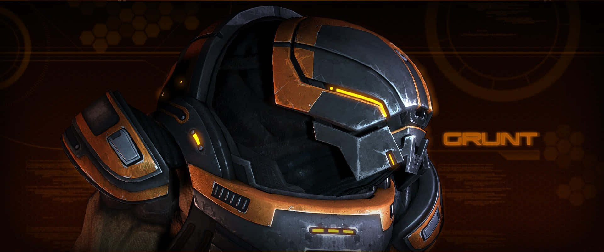 Grunt, the unstoppable Krogan warrior from Mass Effect series Wallpaper