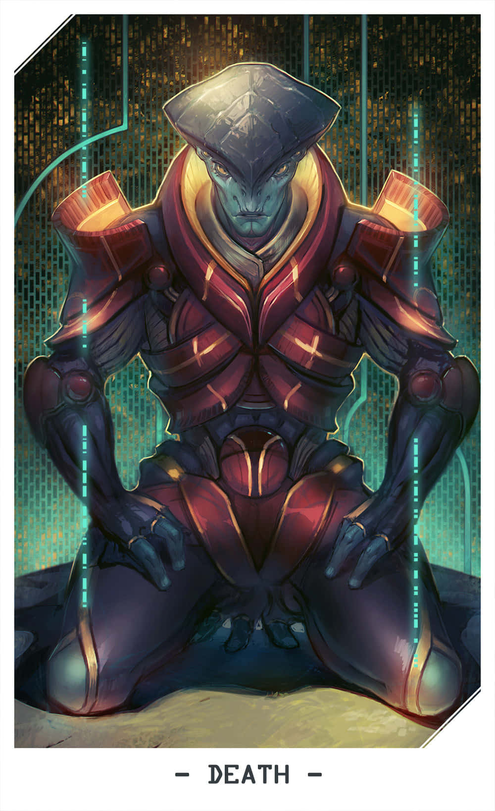 Javik, the Last Prothean Standing in Mass Effect Wallpaper