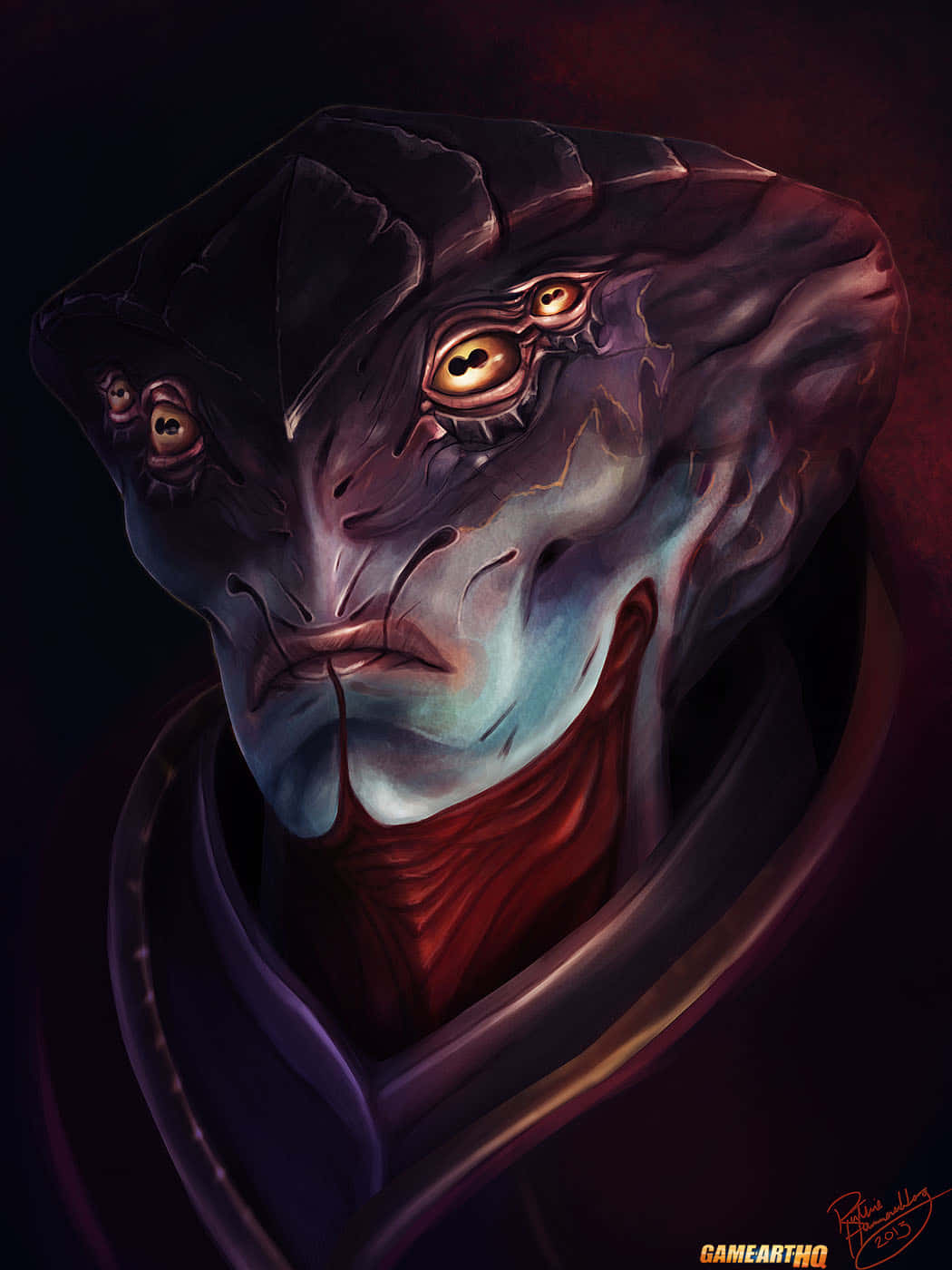 Javik - The last Prothean warrior in Mass Effect Wallpaper